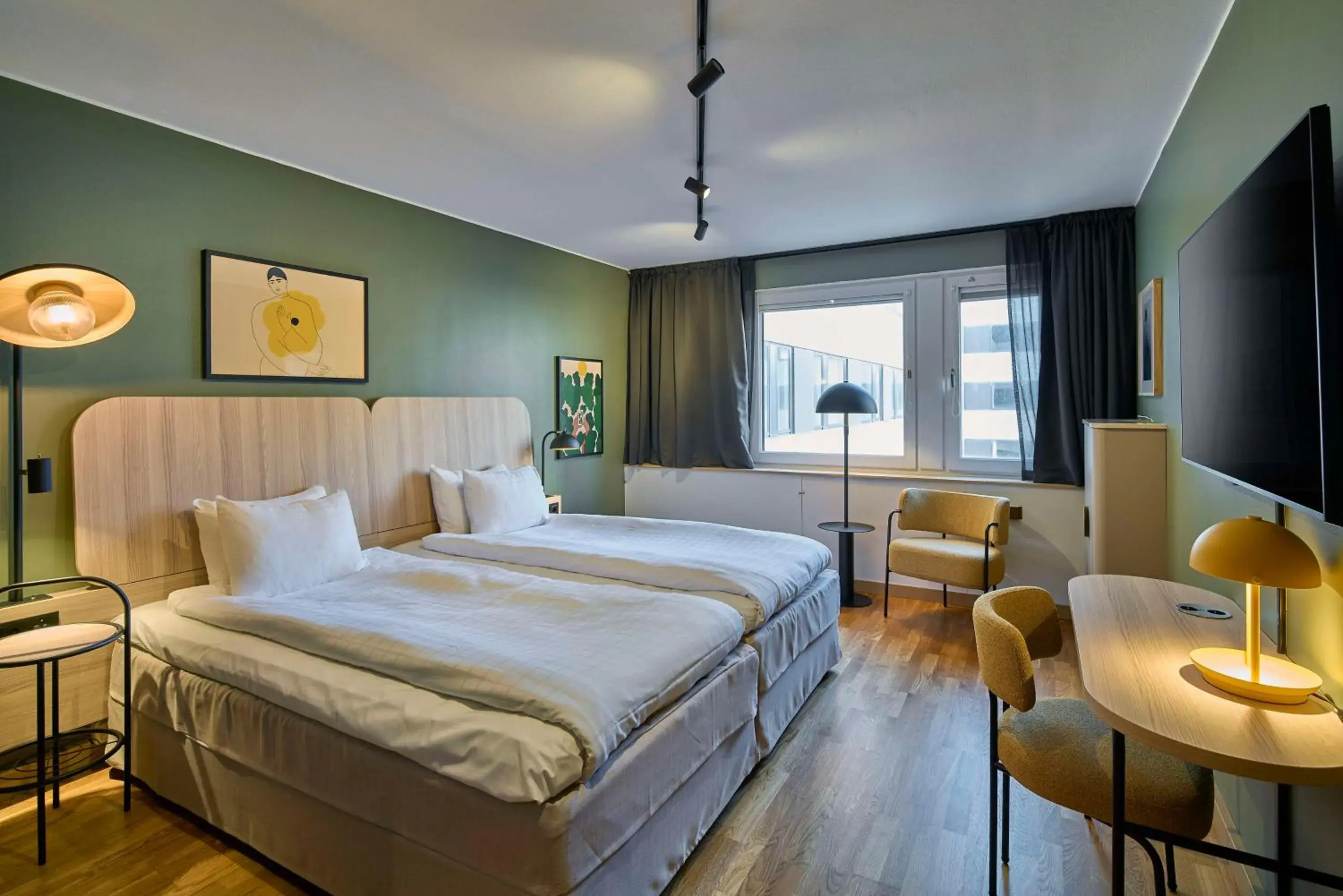 Bedroom, Bed in Scandic Europa Bedroom, Bed in Scandic Europa