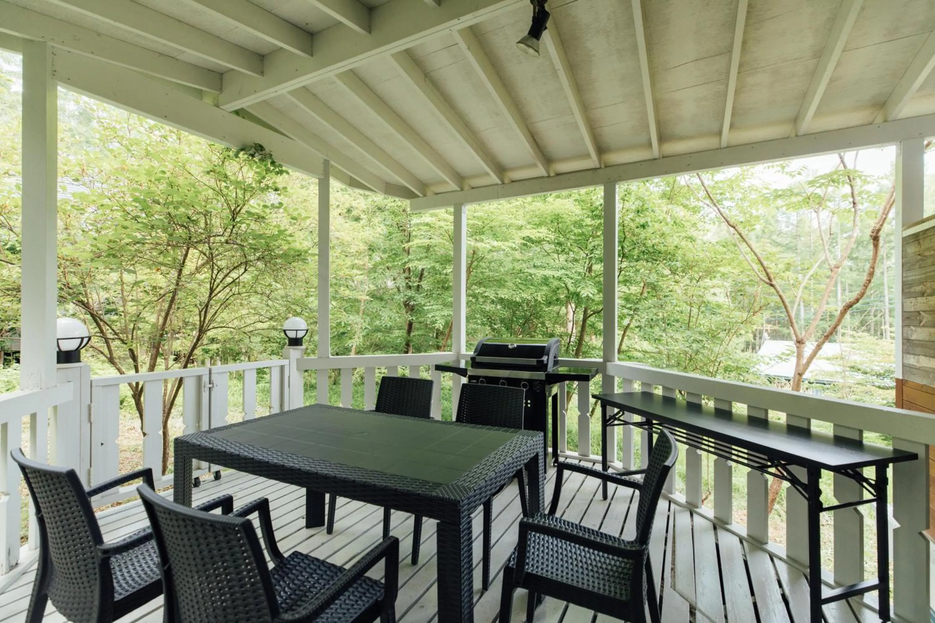 Balcony/Terrace in Izumigo AMBIENT Yatsugatake Cottage