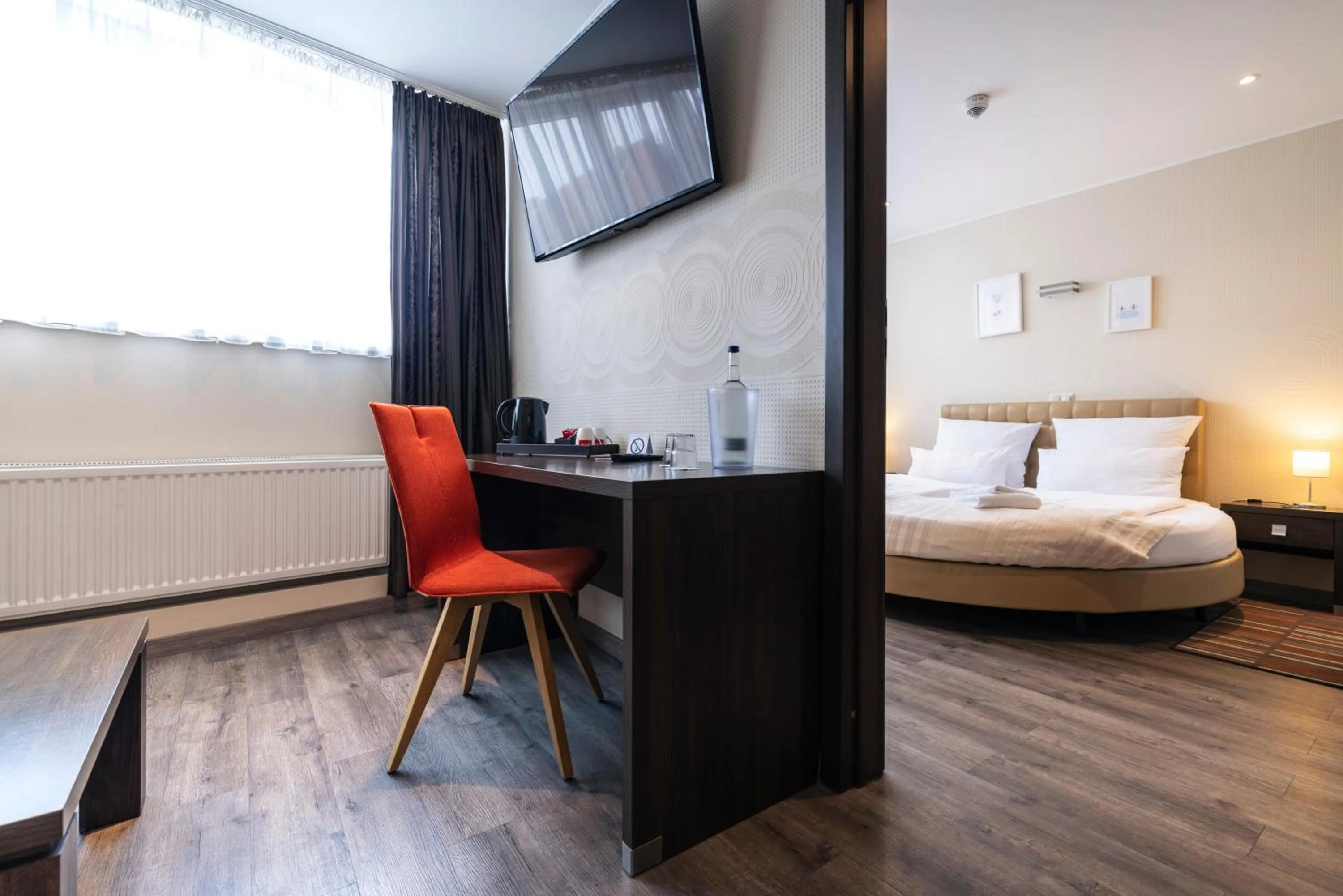 Photo of the whole room, Bed in home Hotel