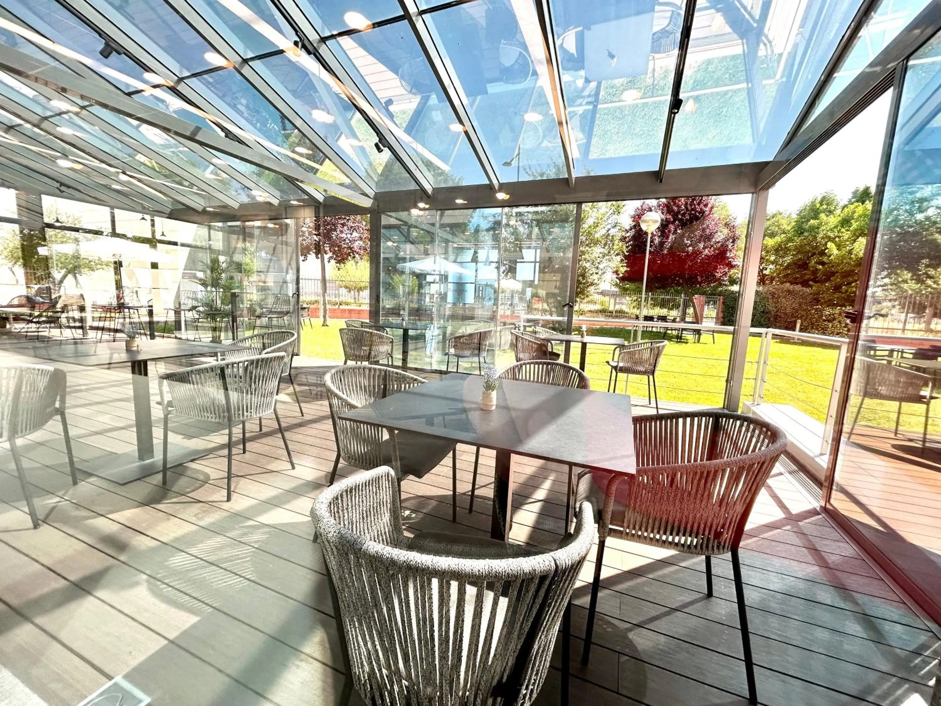 Patio in Ramada by Wyndham Madrid Getafe
