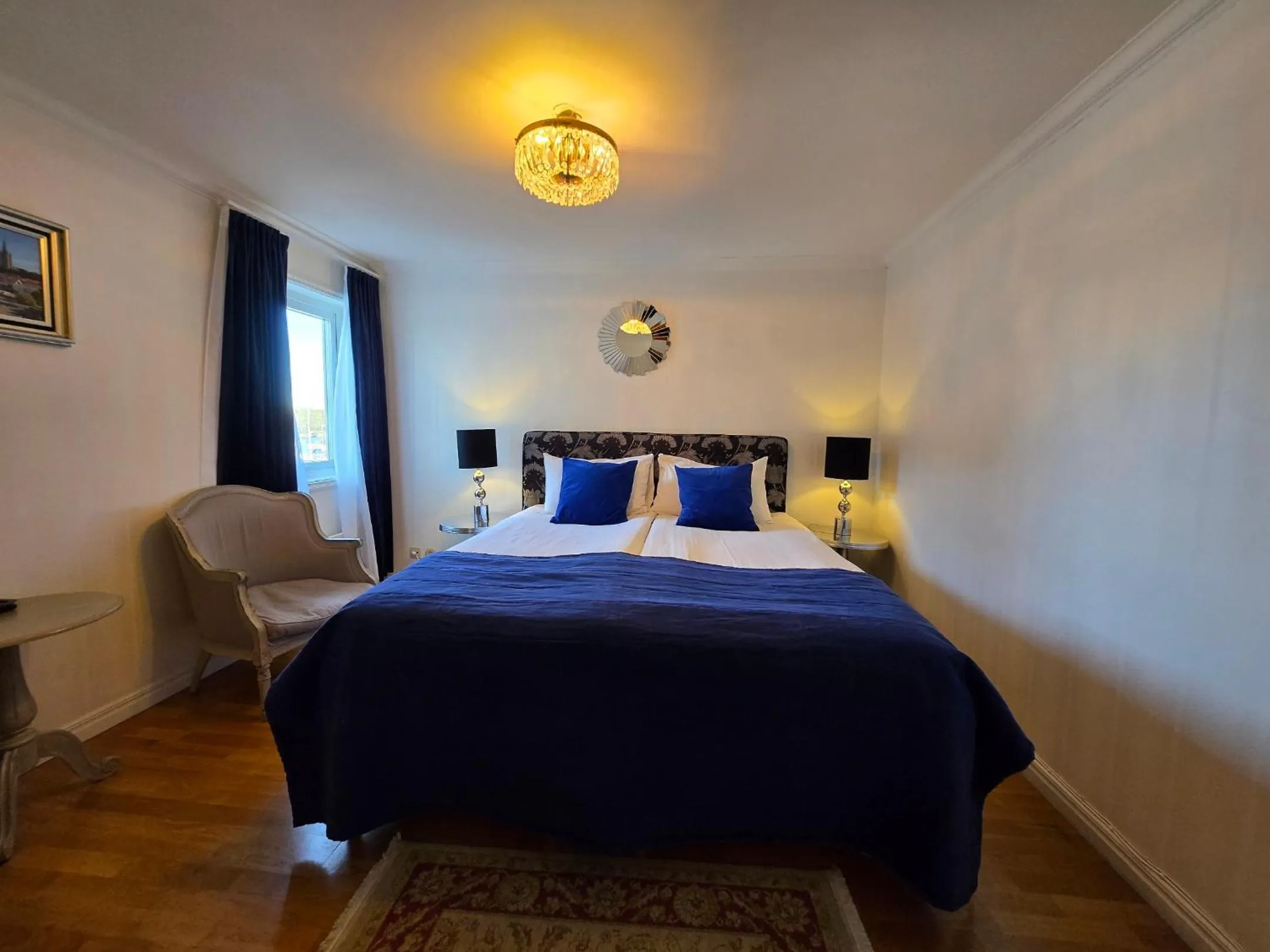 Bed in Vänerport Lakefront Hotell