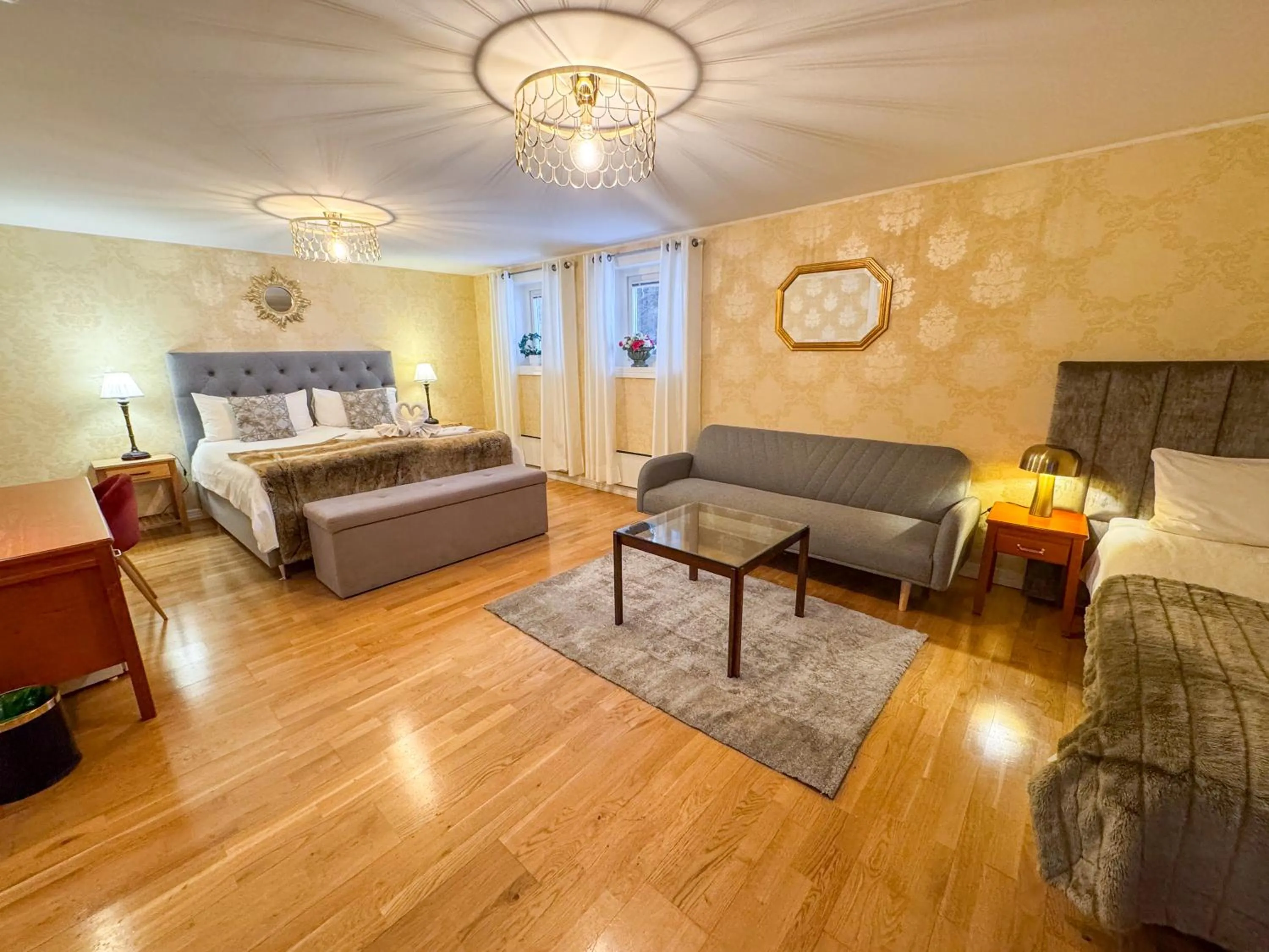 Bed in Vänerport Lakefront Hotell