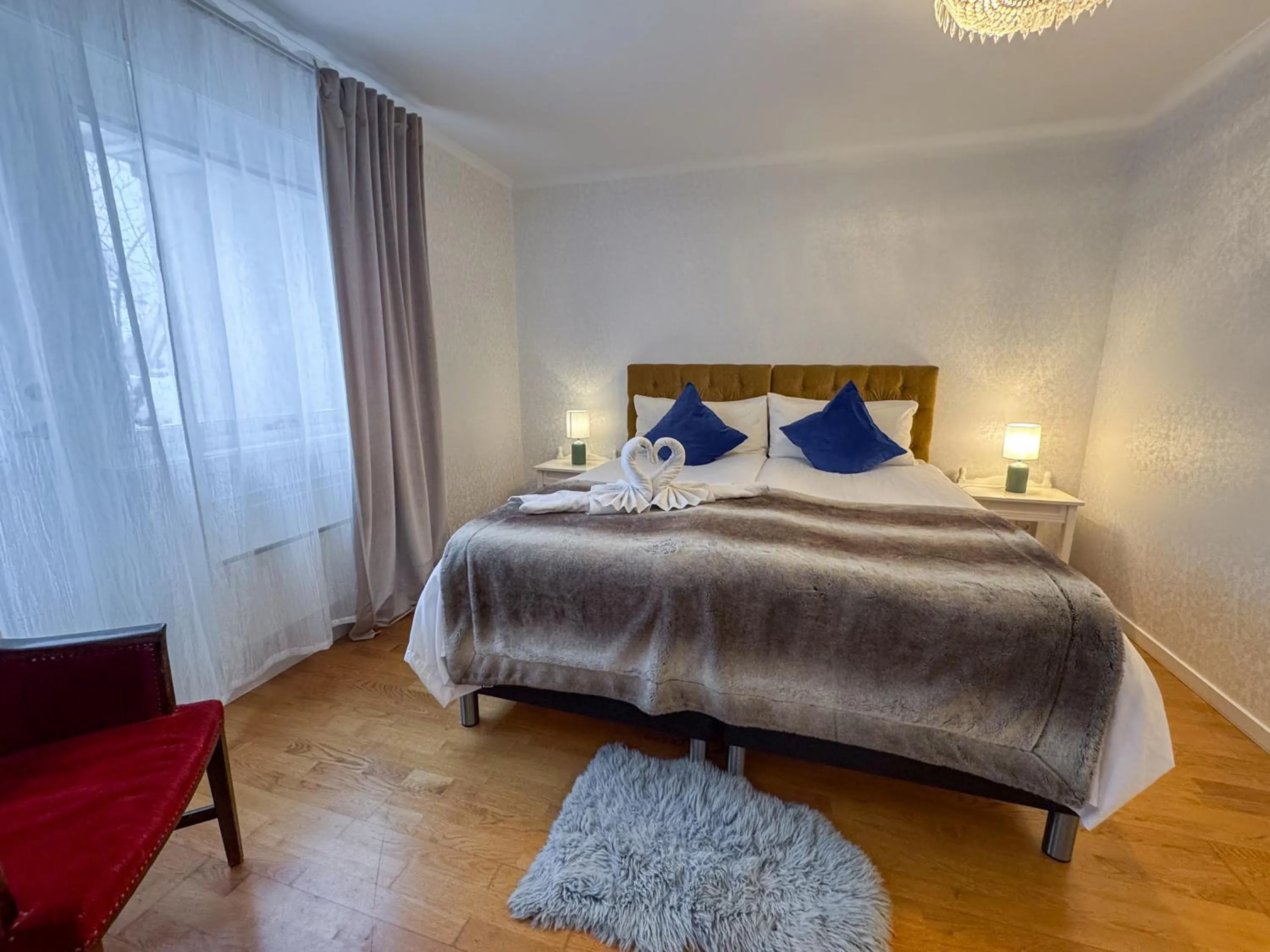 Bed in Vänerport Lakefront Hotell