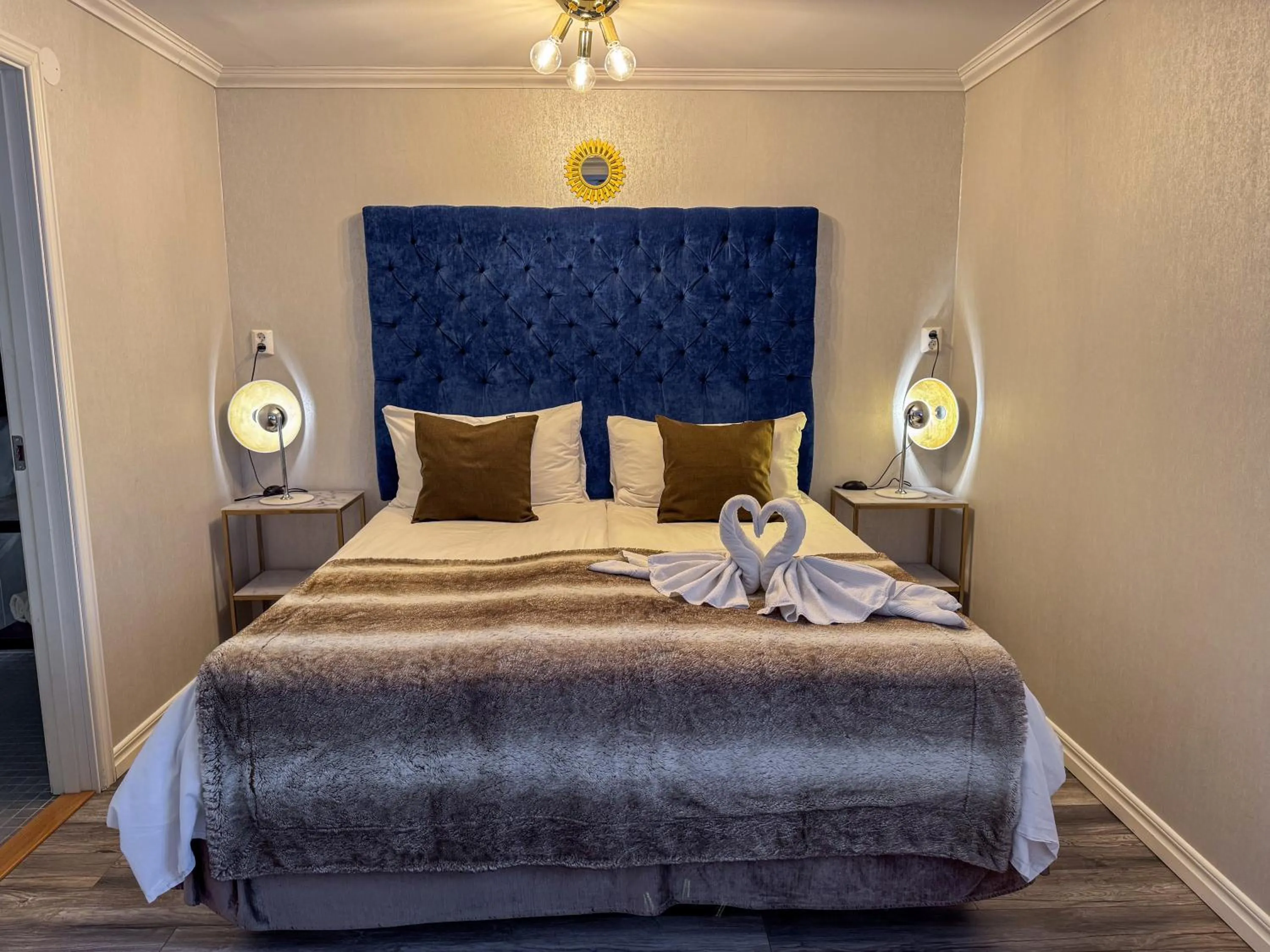 Bed in Vänerport Lakefront Hotell