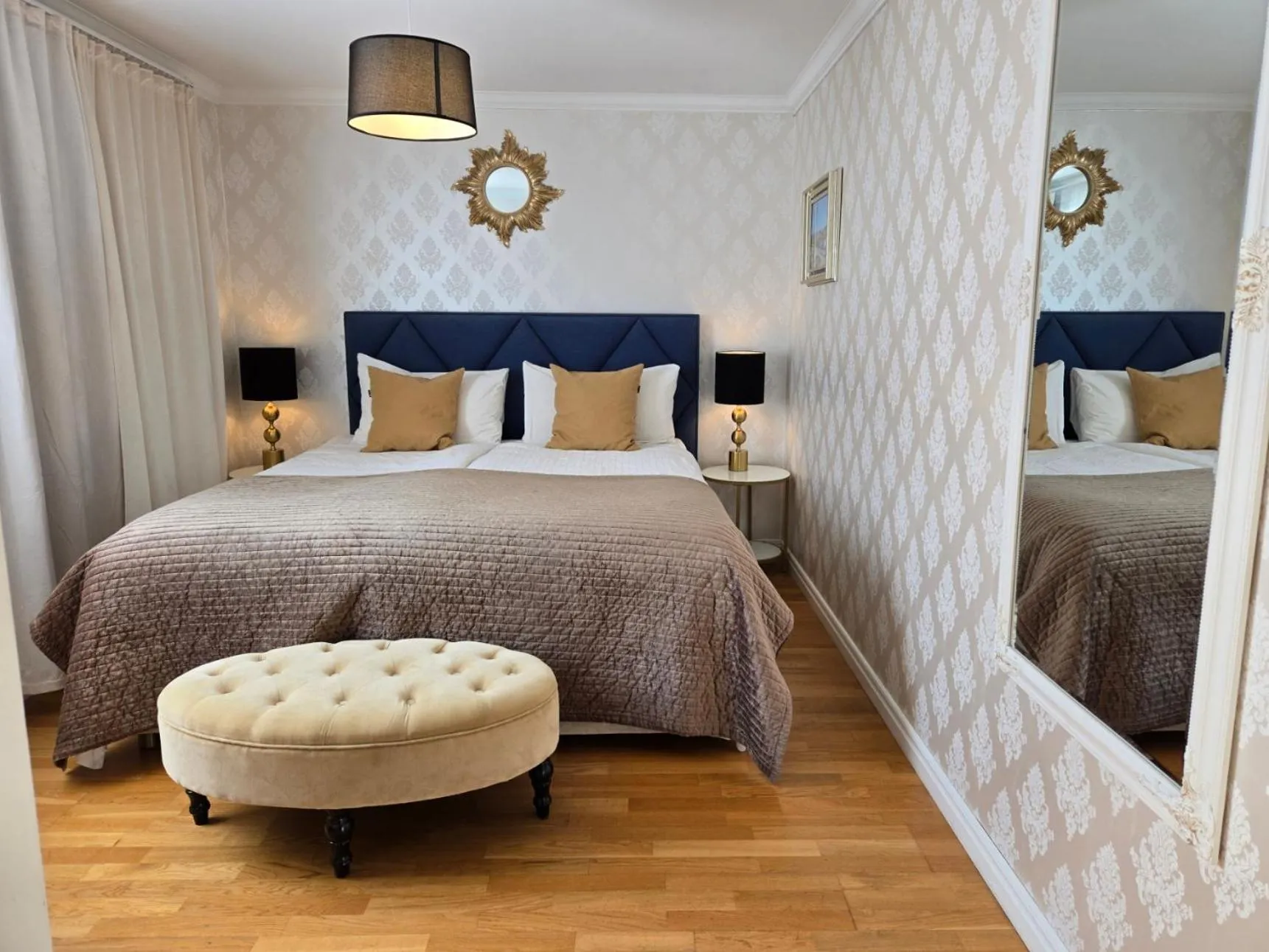 Bed in Vänerport Lakefront Hotell