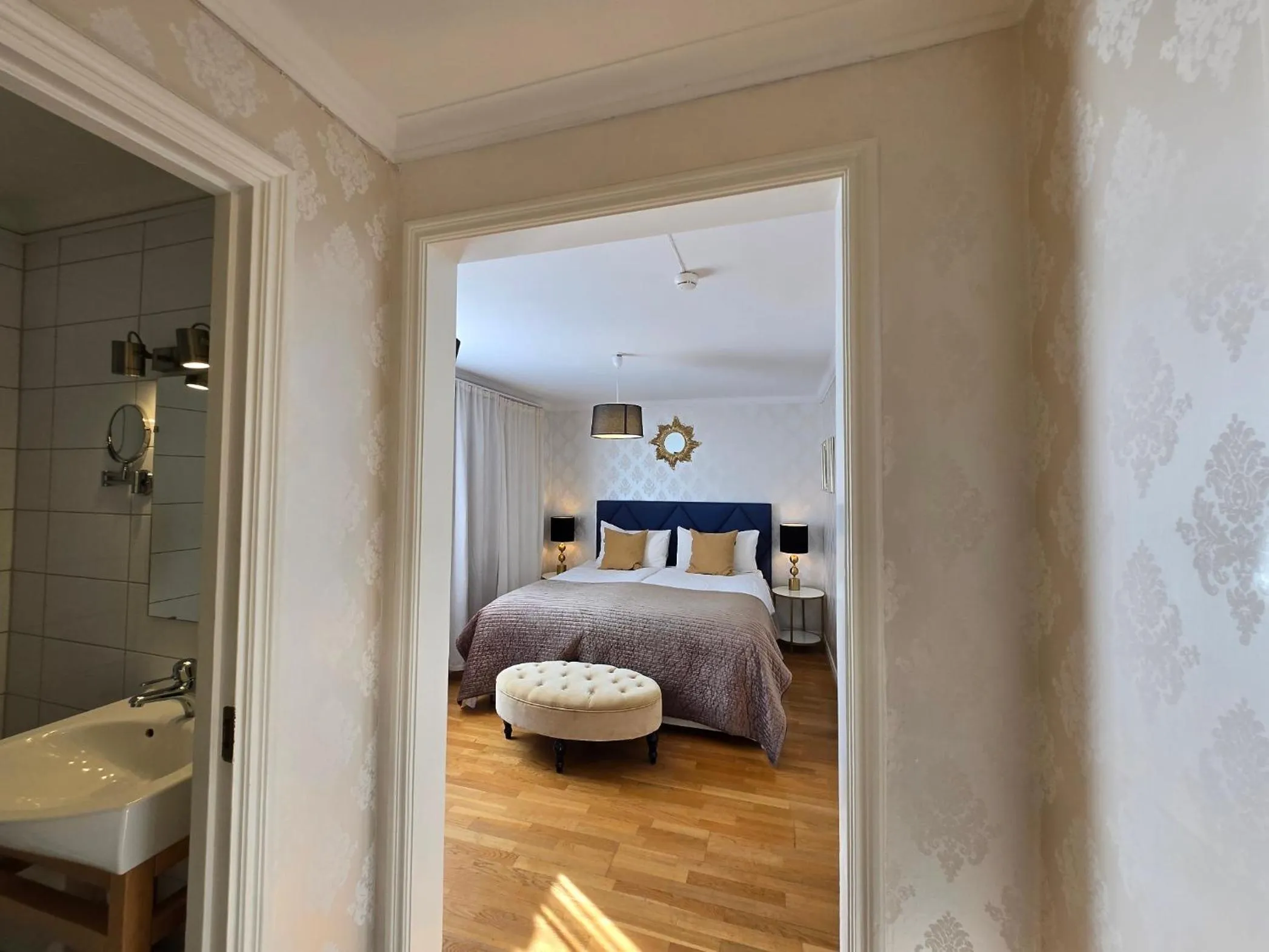 Bed in Vänerport Lakefront Hotell