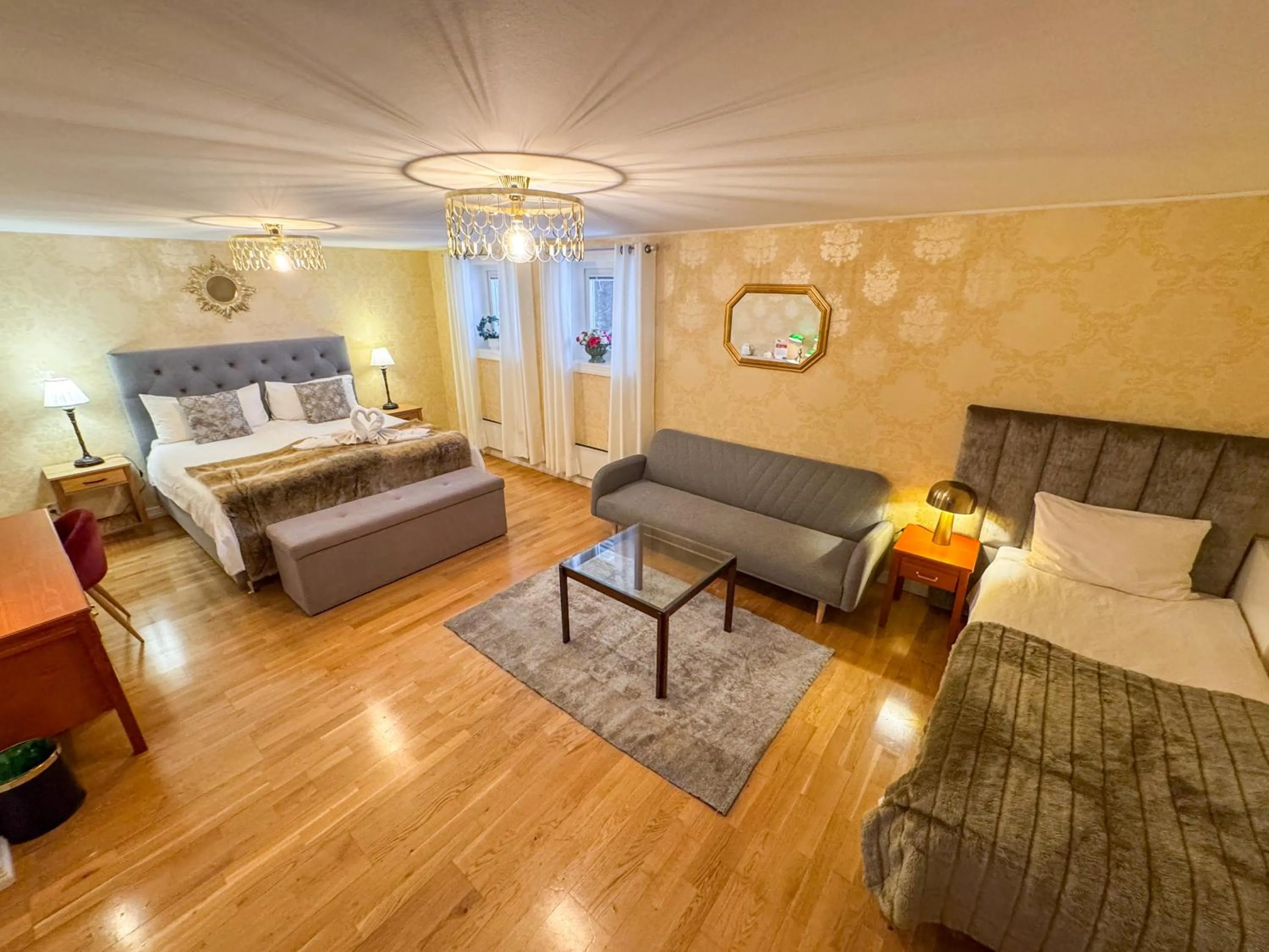 Bed in Vänerport Lakefront Hotell