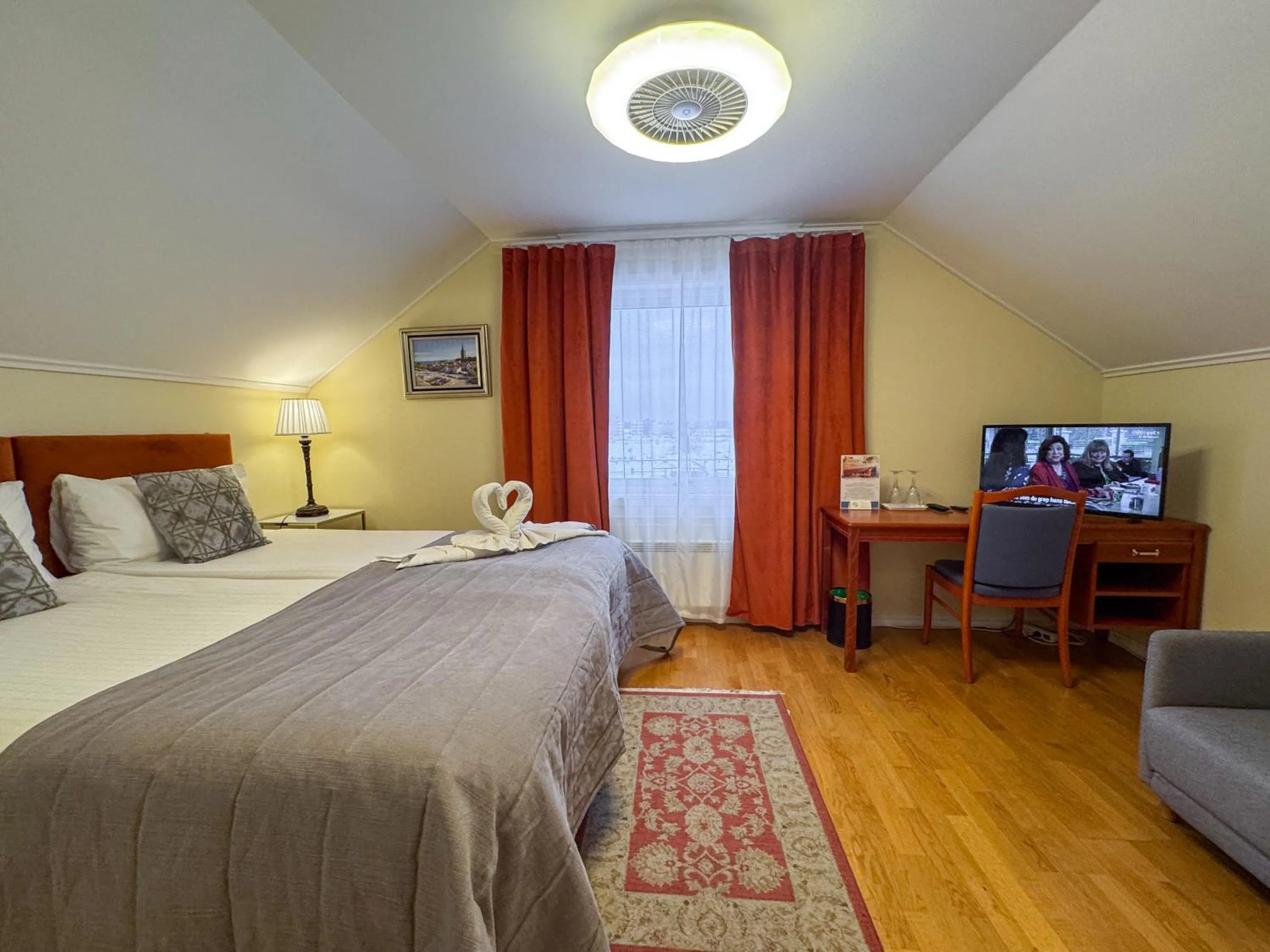 Bed in Vänerport Lakefront Hotell