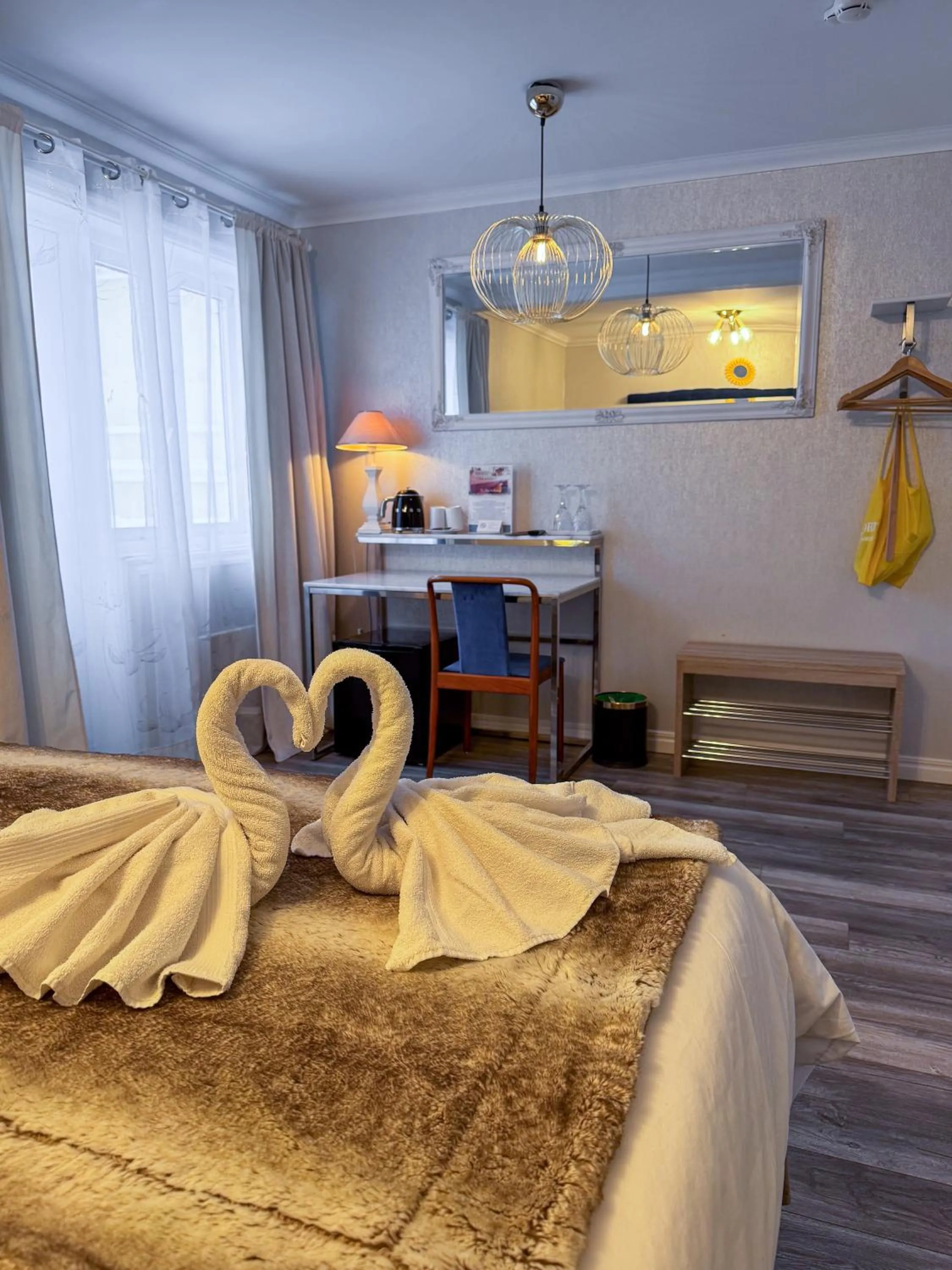 Bed in Vänerport Lakefront Hotell