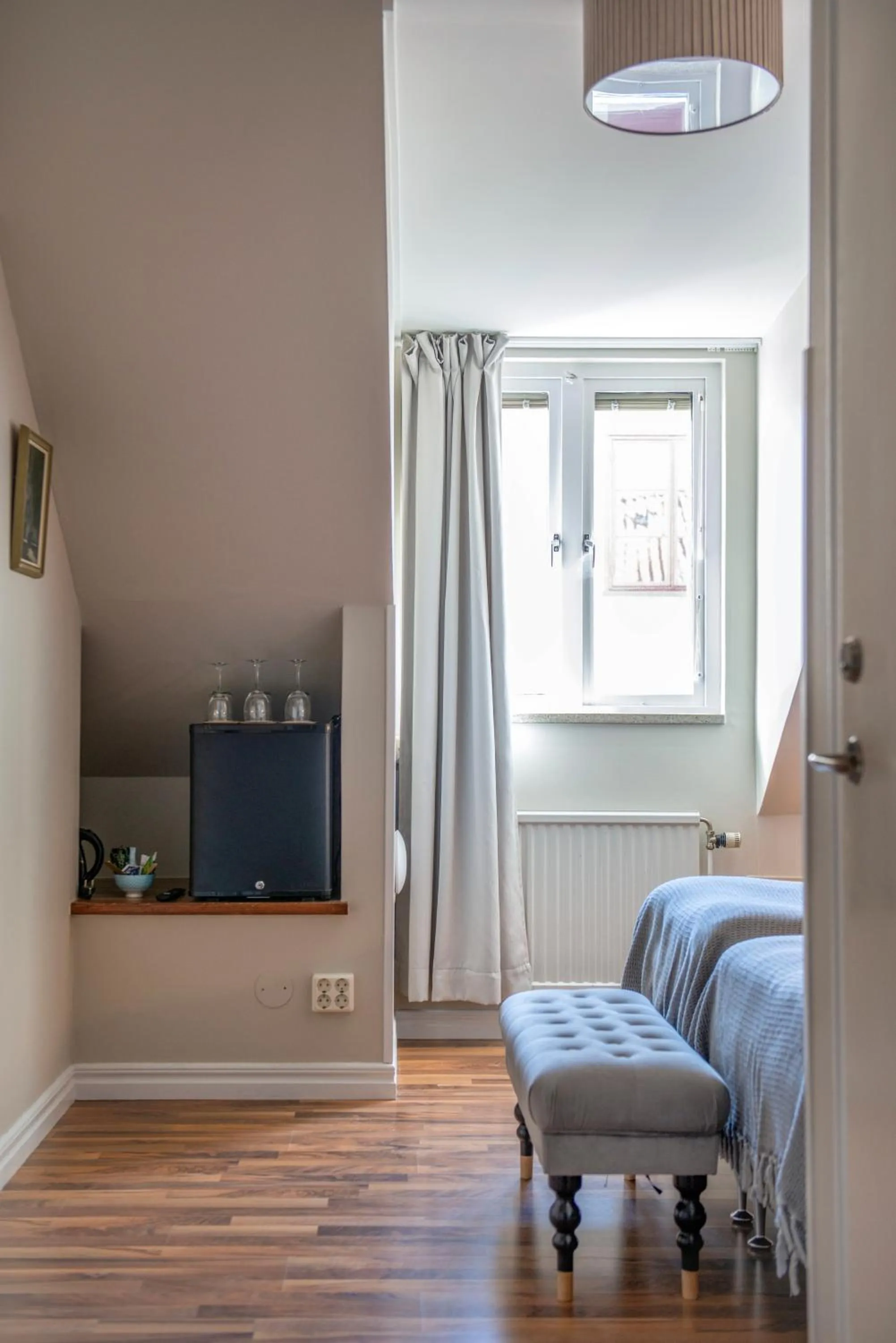 Bed in Hotell Lindgården