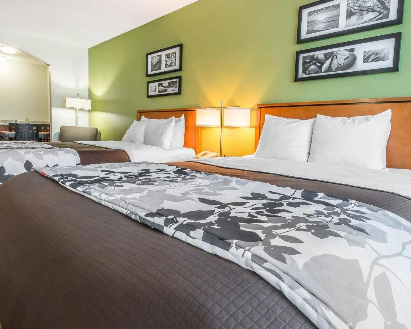 Bedroom, Bed in Sleep Inn & Suites Winchester near University