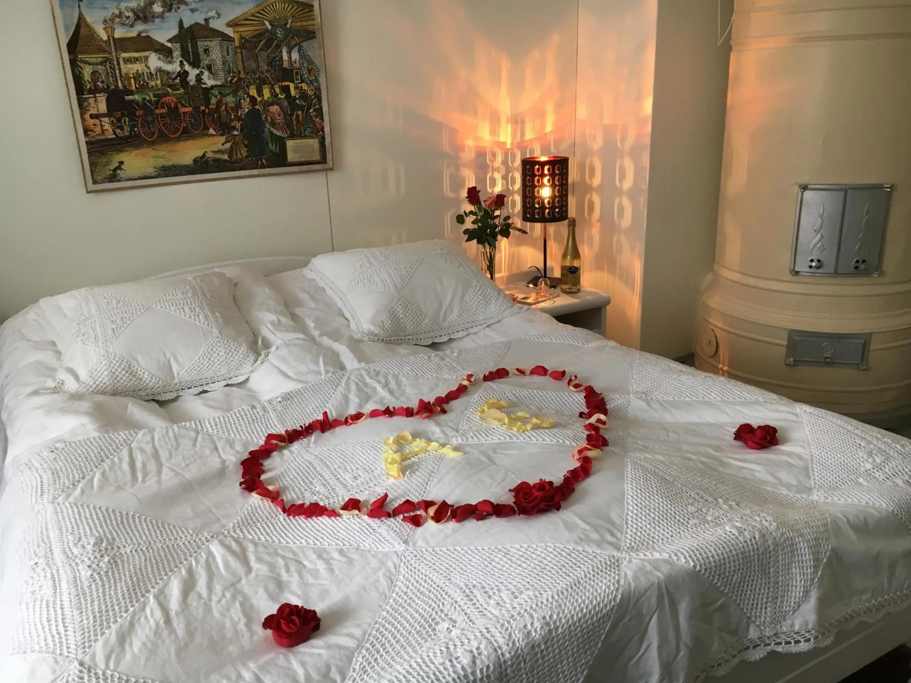 Bed in Villa Korkatti