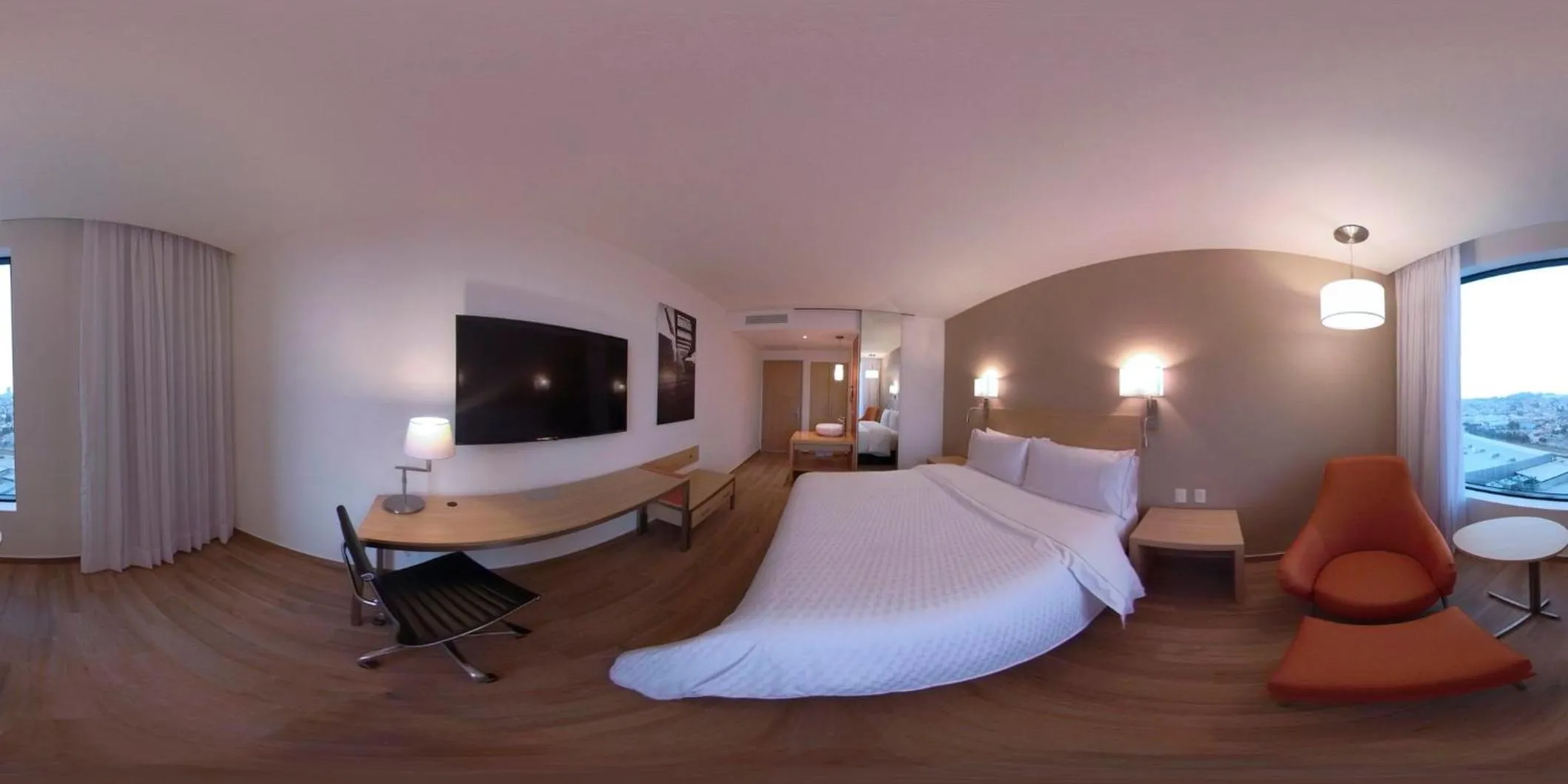 Photo of the whole room, Bed in Fiesta Inn Parque Puebla