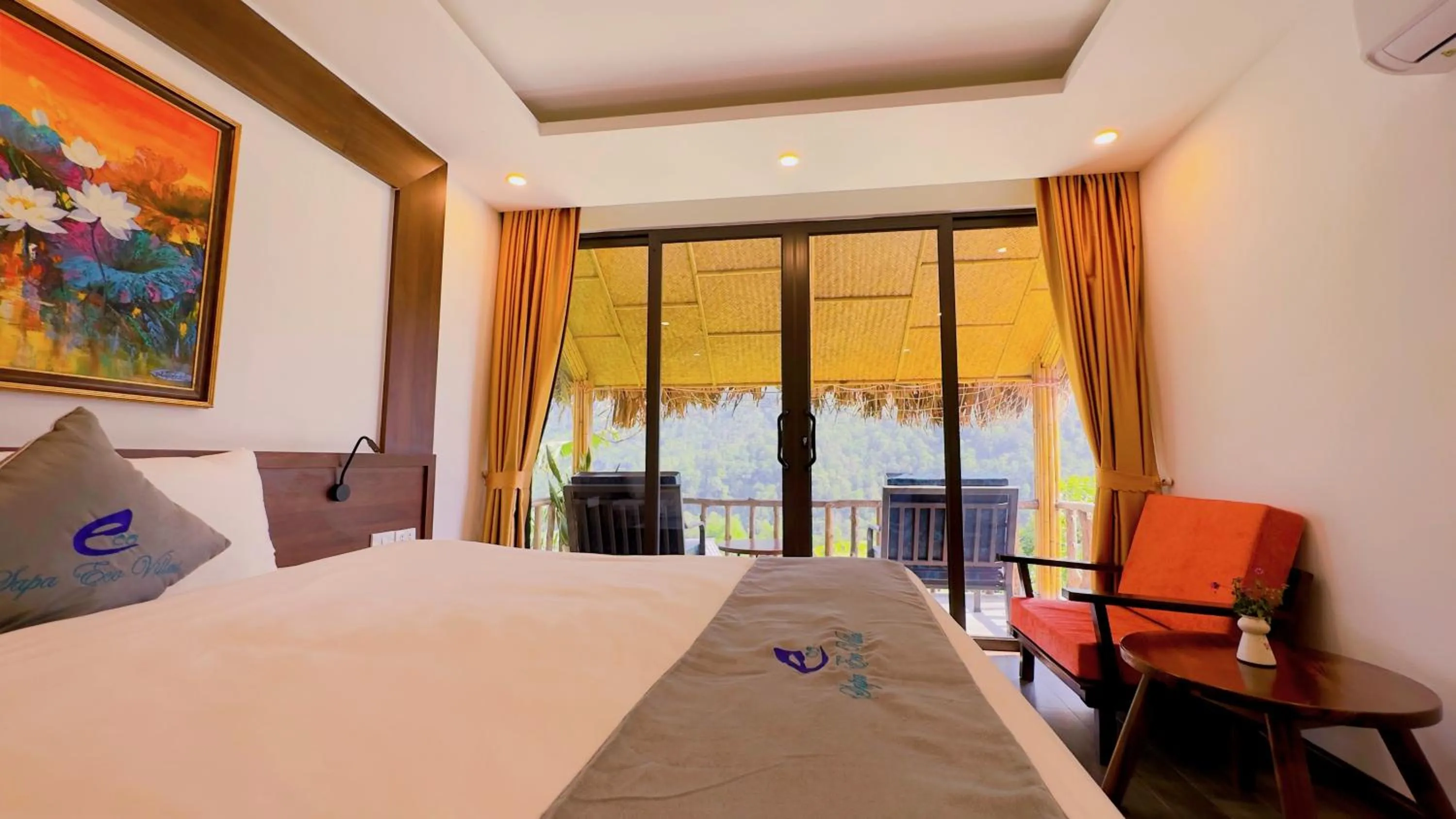 Bedroom, Bed in Sapa Eco Villas & Spa