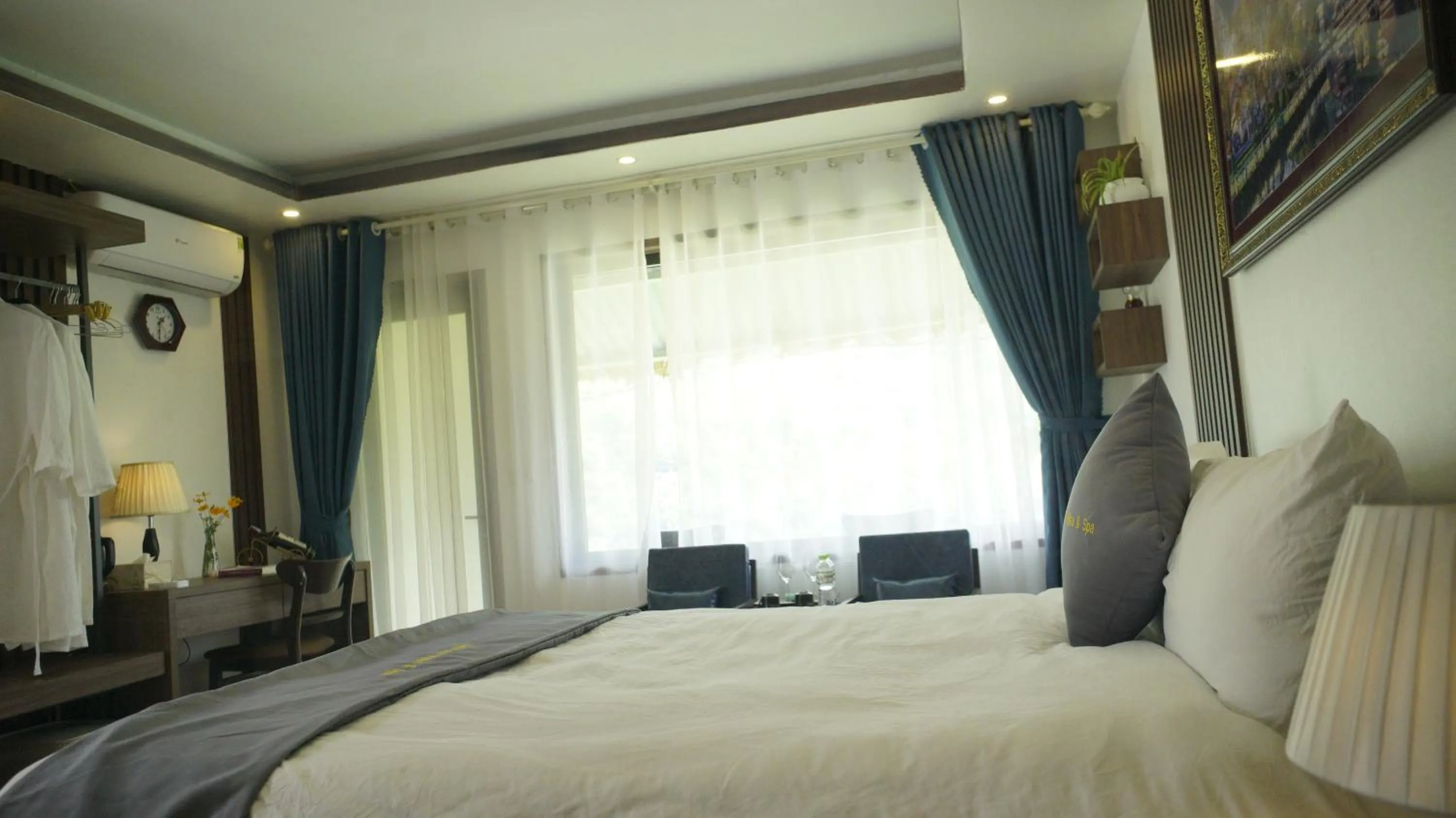 Living room, Bed in Sapa Eco Villas & Spa