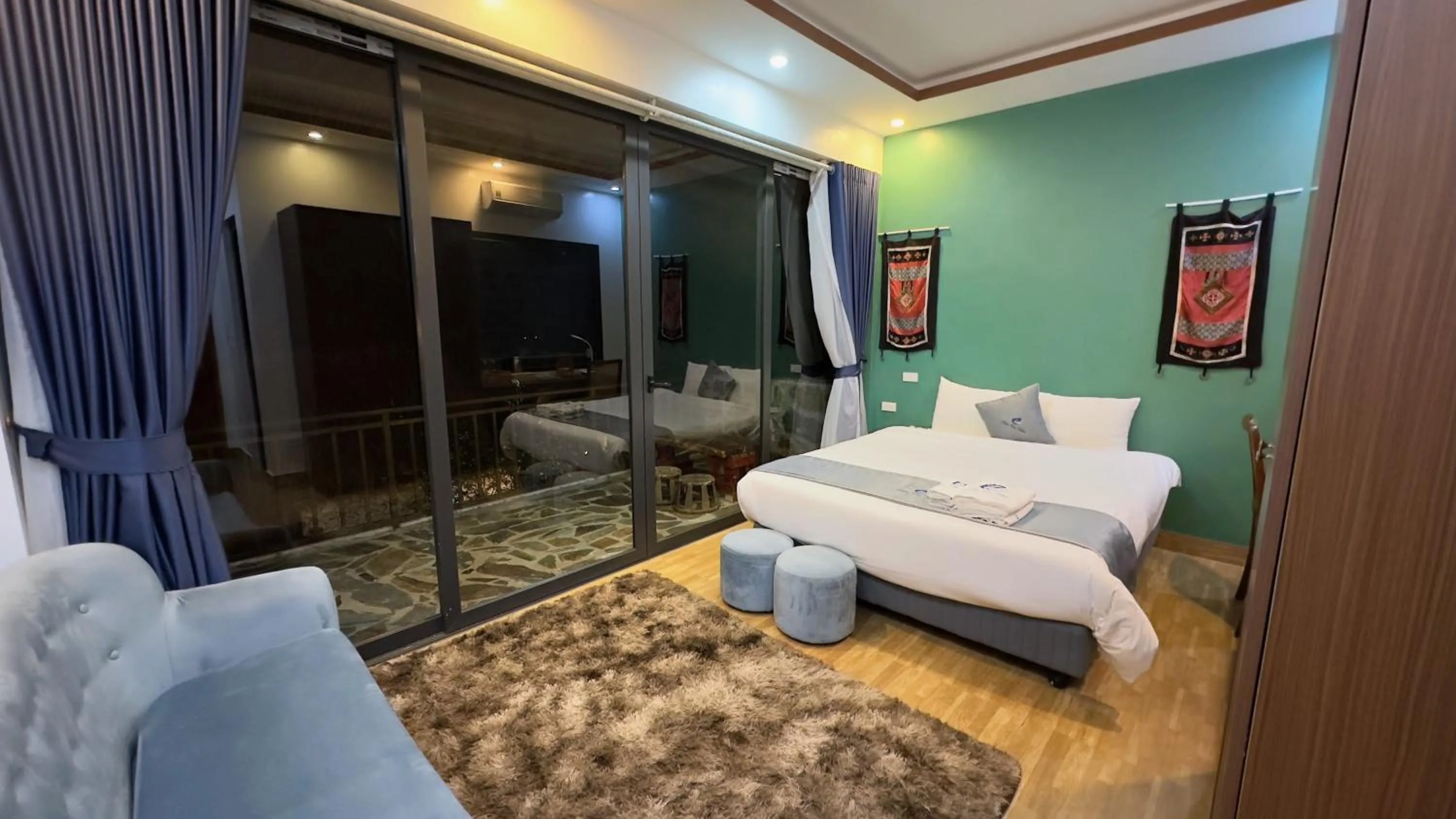 Bed in Sapa Eco Villas & Spa