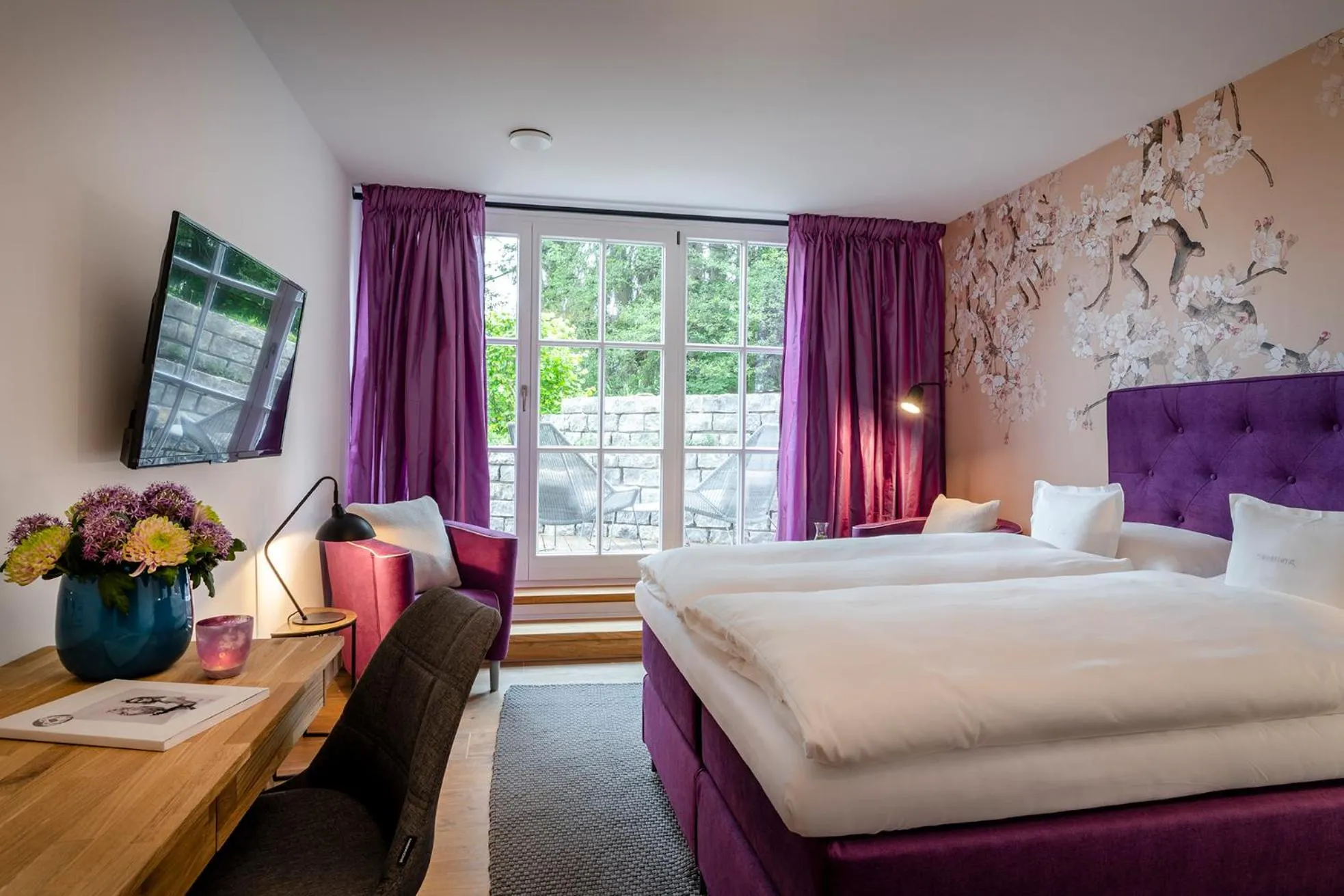 Photo of the whole room, Bed in Boutique Hotel Relais Chalet Wilhelmy