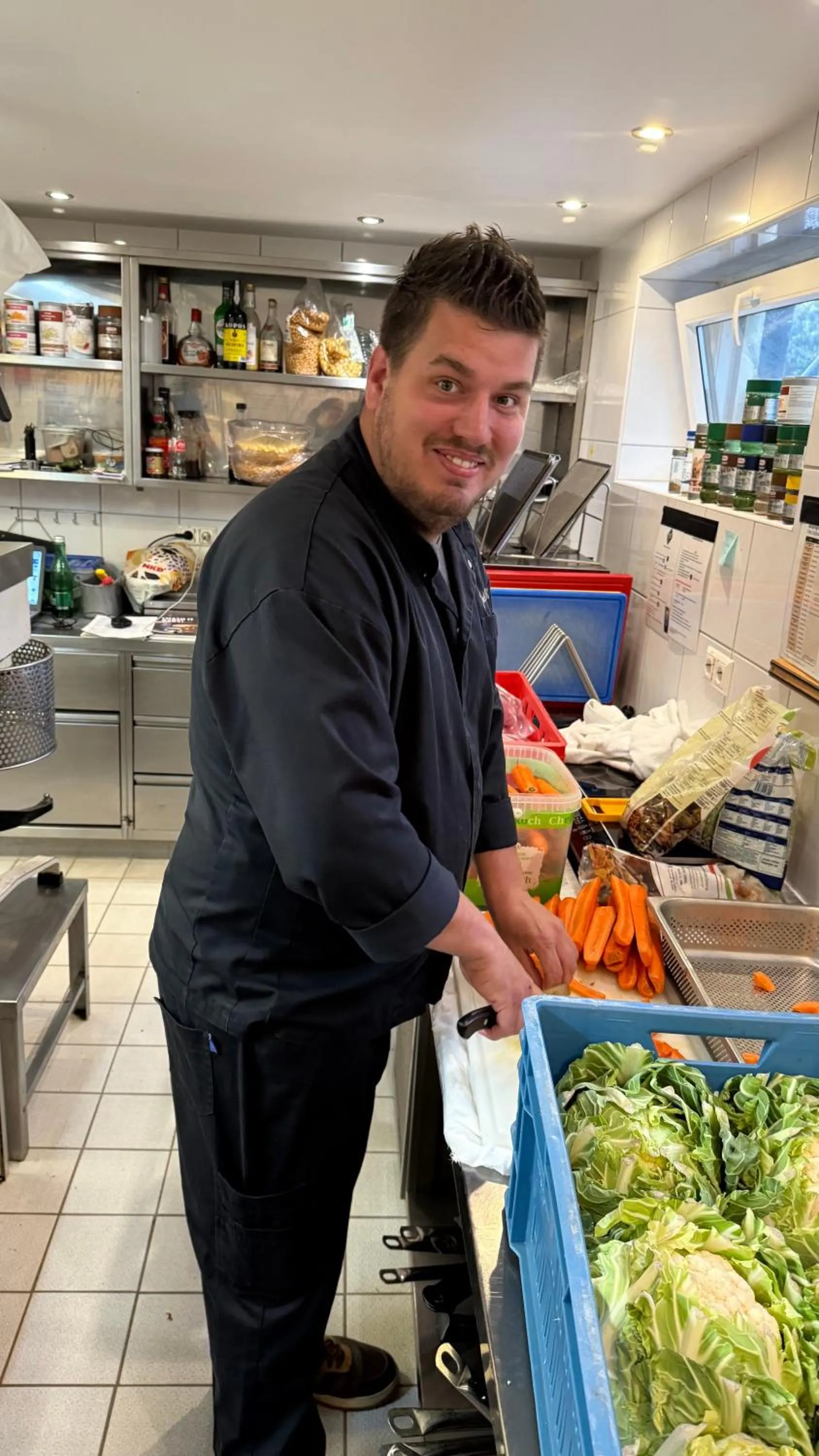 Kitchen or kitchenette in Hotel Bellevue