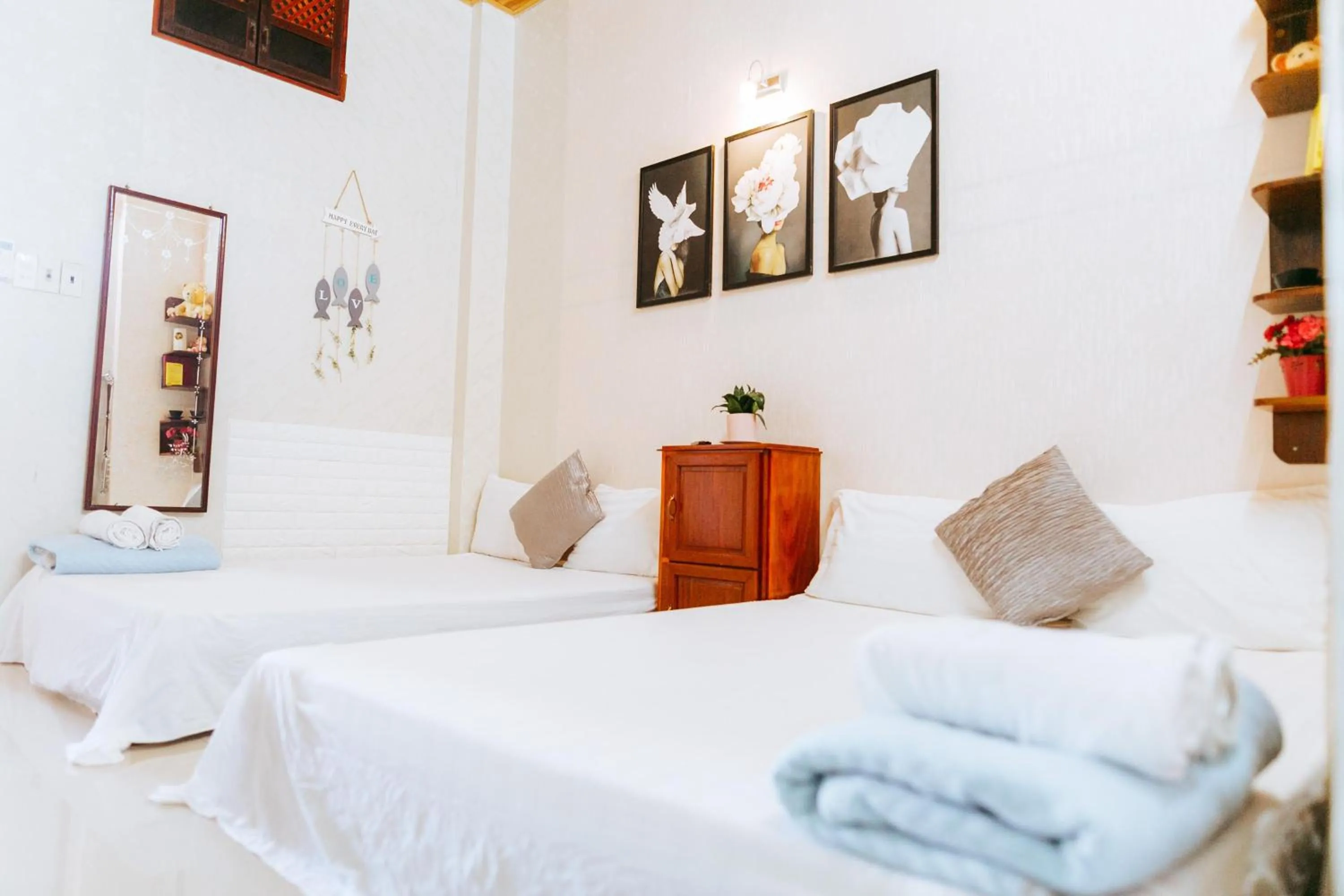 Bed in Kota's House Homestay