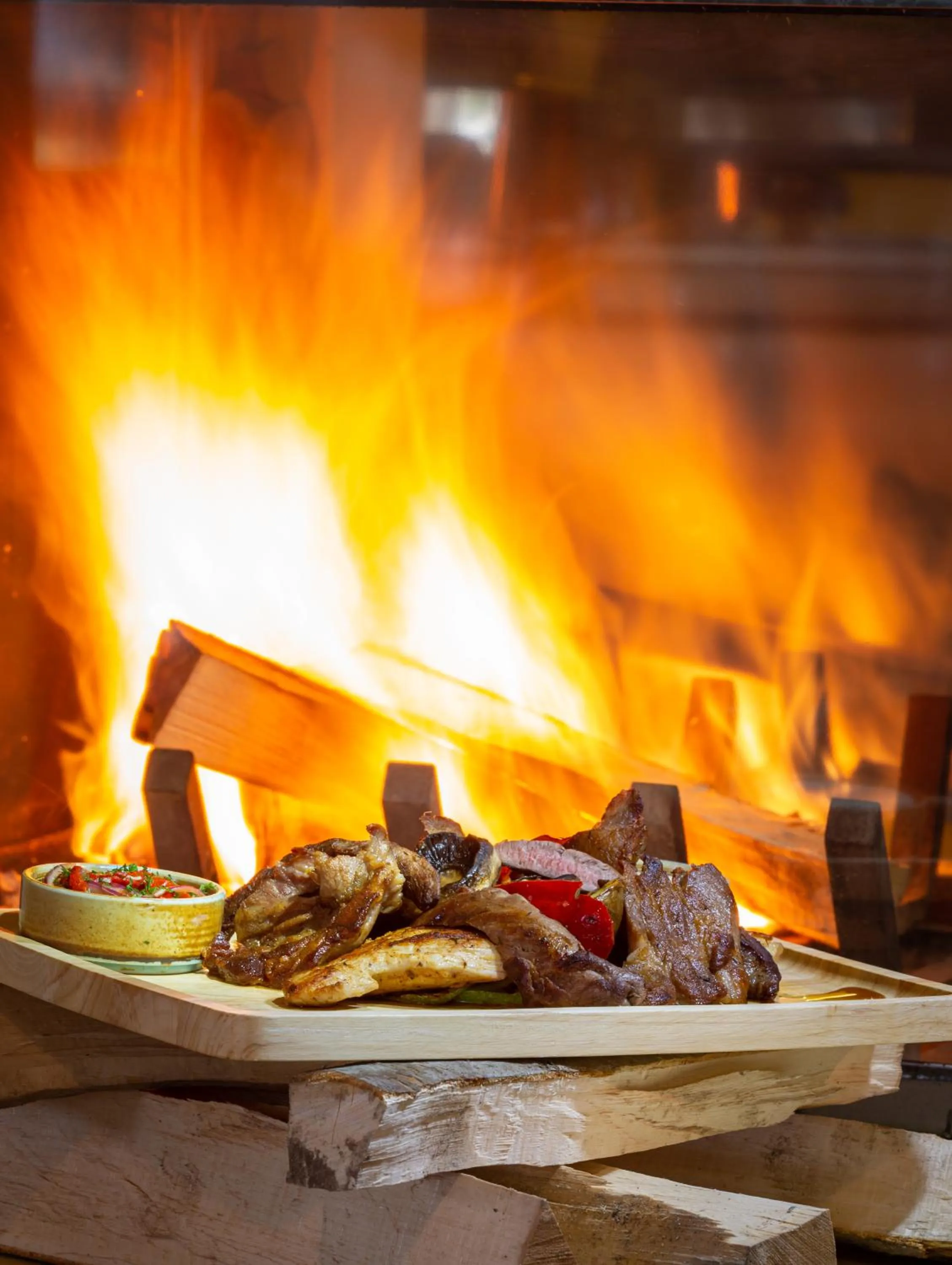 fireplace in Pensiunea Casa Nostalgia