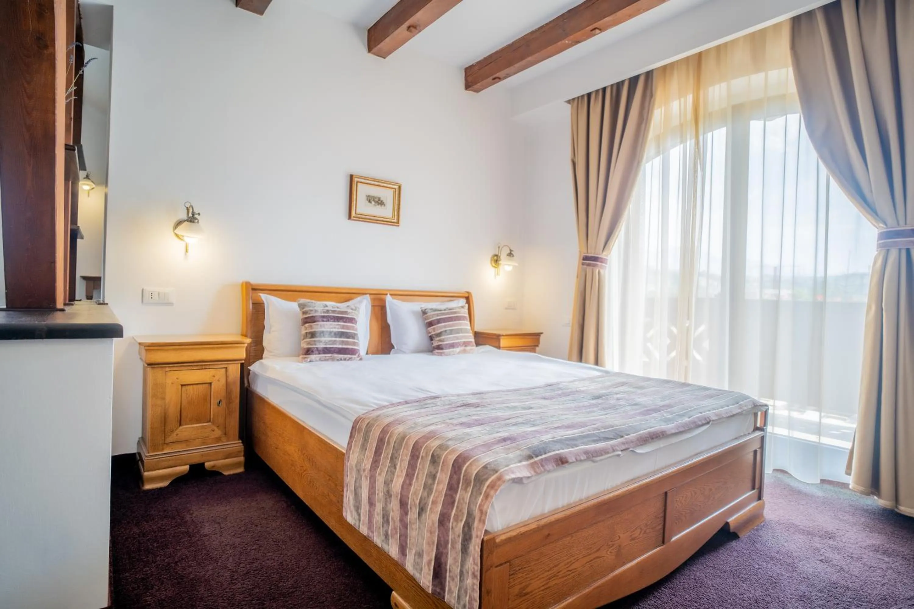 TV and multimedia, Bed in Pensiunea Casa Nostalgia