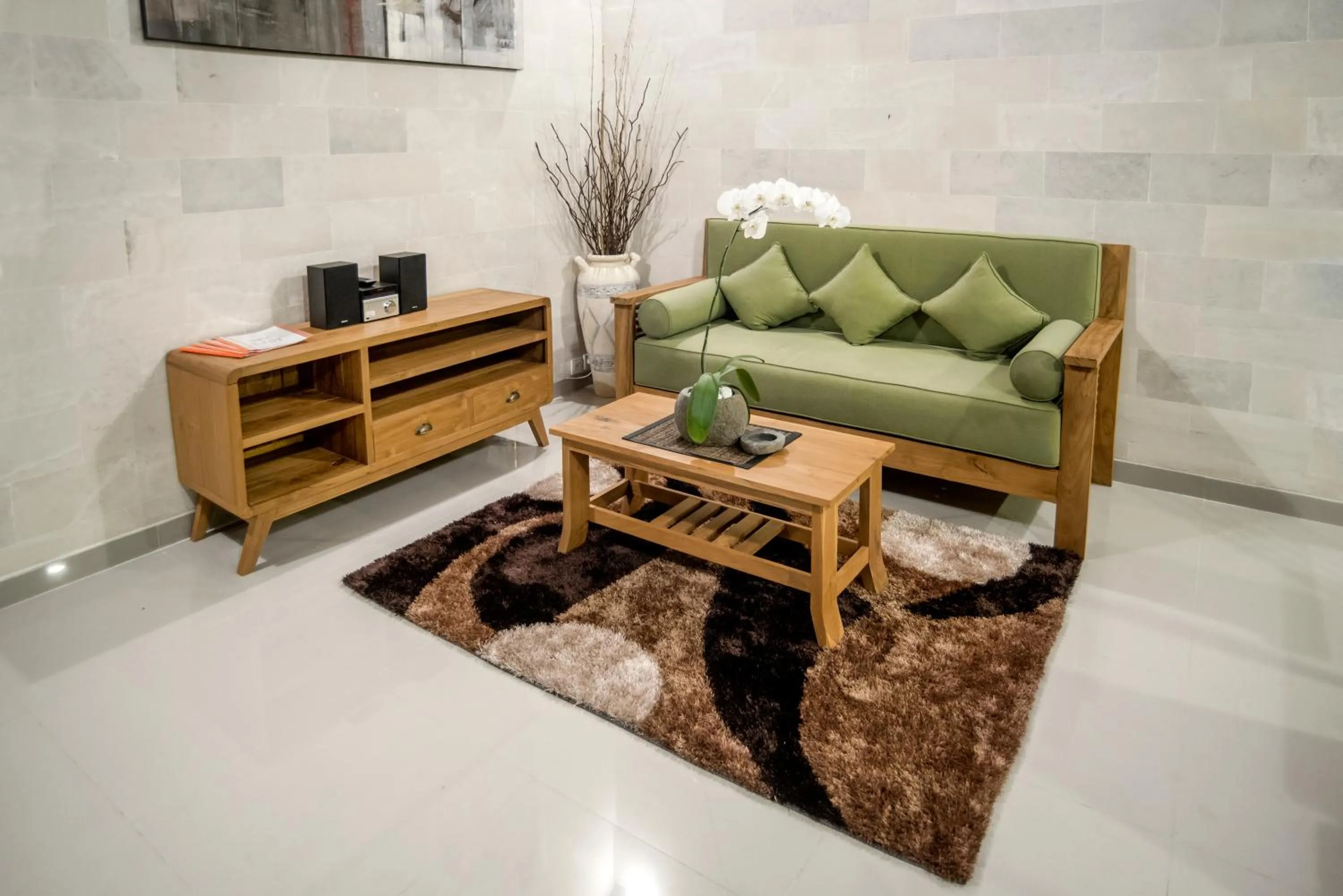 Seating area in Sandi Agung Villa Bidadari