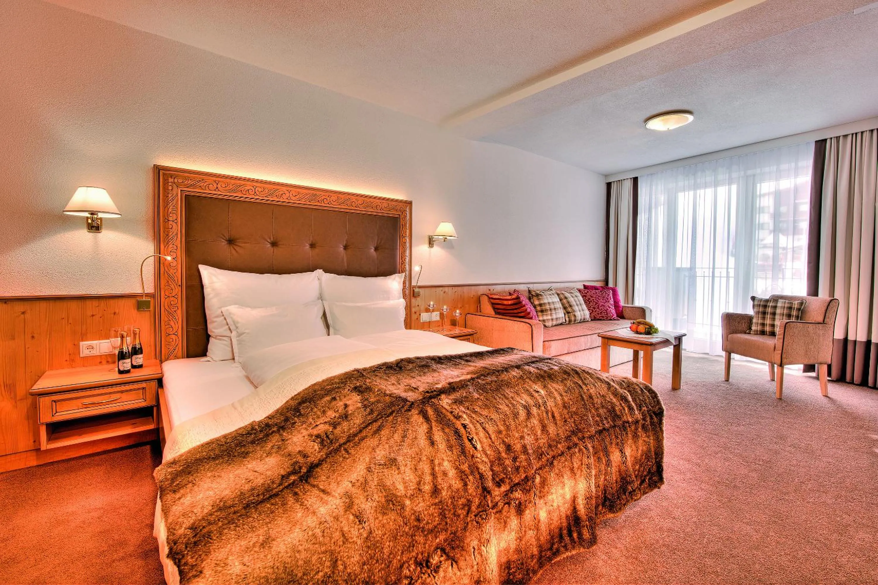 Bedroom, Bed in Hotel Garni Urezza