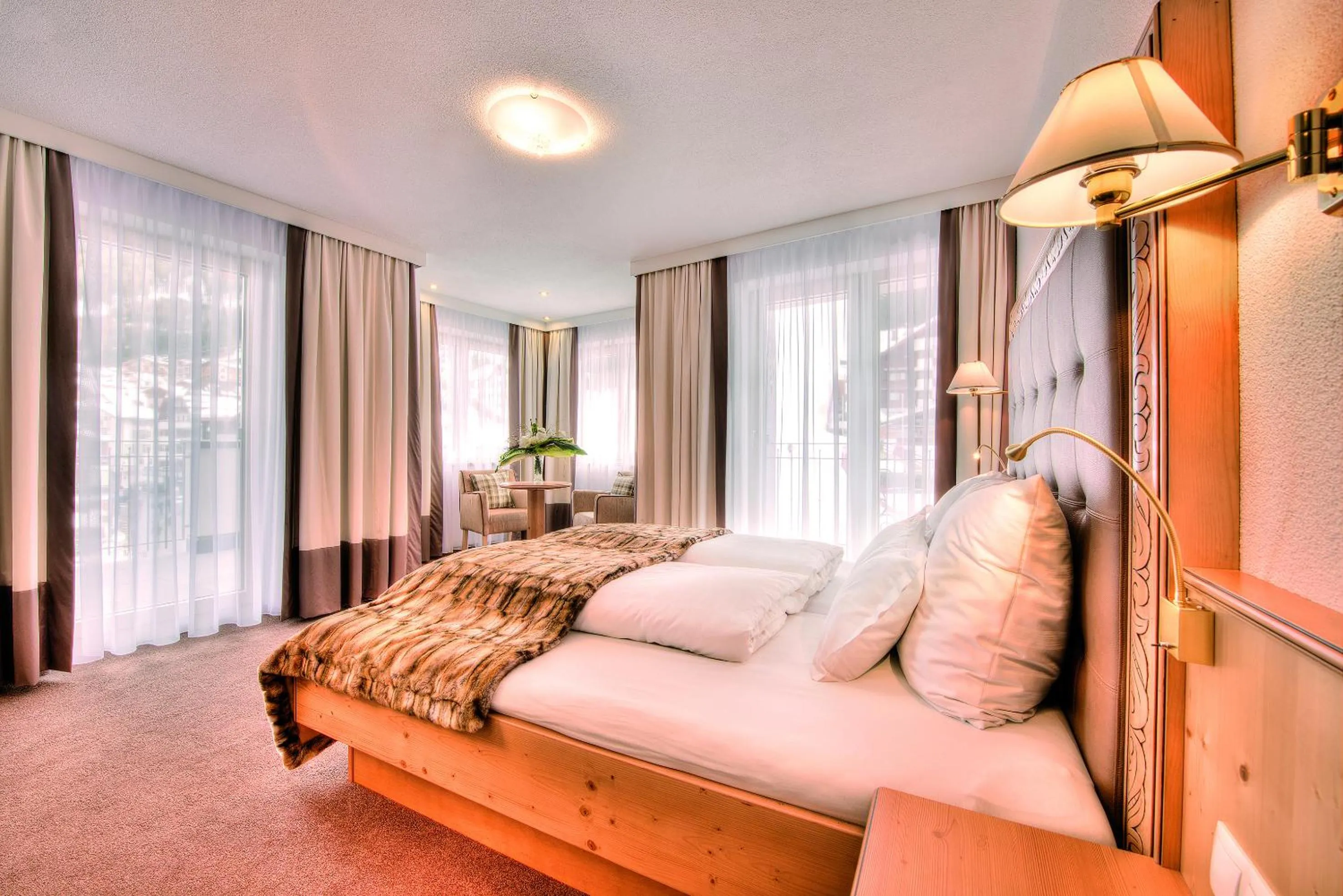 Bedroom, Bed in Hotel Garni Urezza