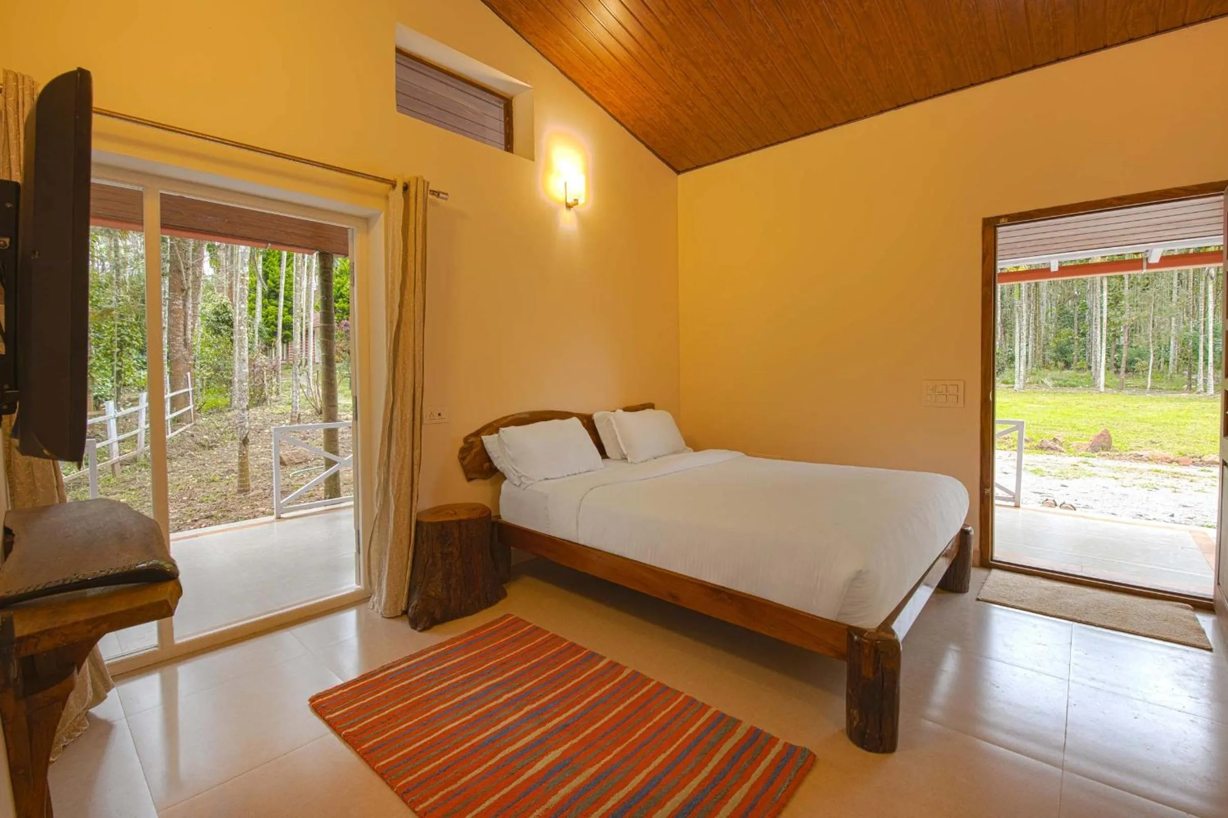Bedroom, Bed in StayVista at Tall Silver with Infinity Pool & Breakfast -2BR