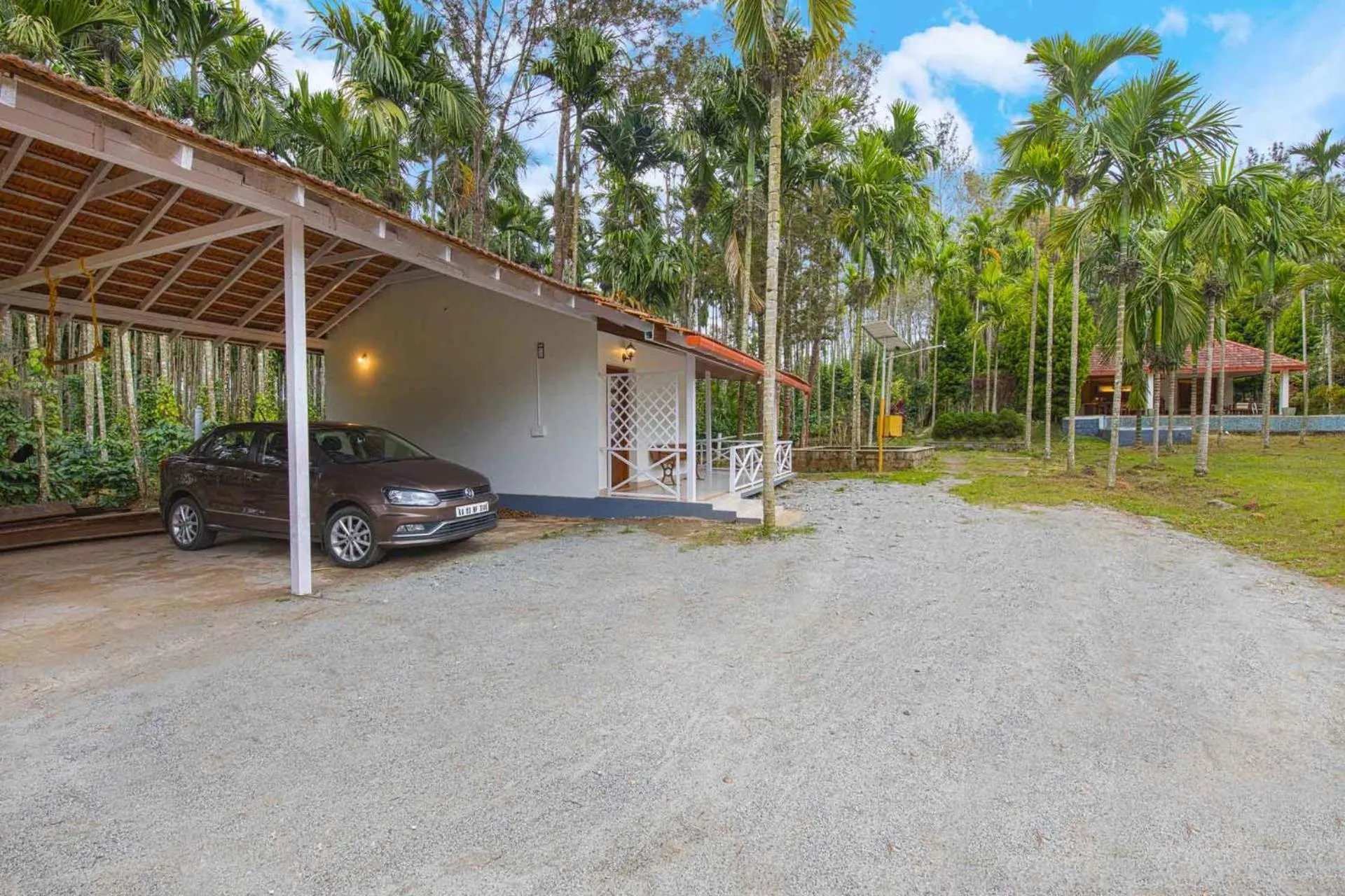Facade/entrance in StayVista at Tall Silver with Infinity Pool & Breakfast -2BR