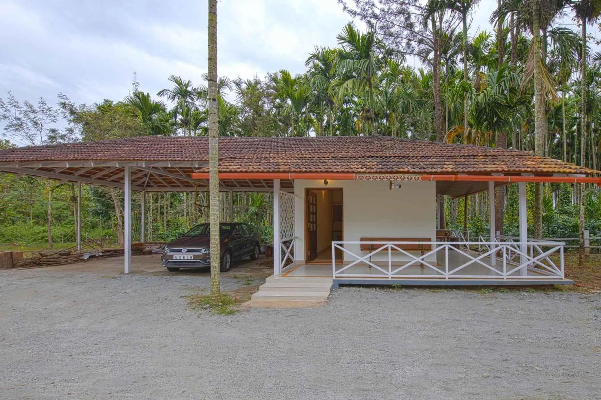 Facade/entrance in StayVista at Tall Silver with Infinity Pool & Breakfast -2BR