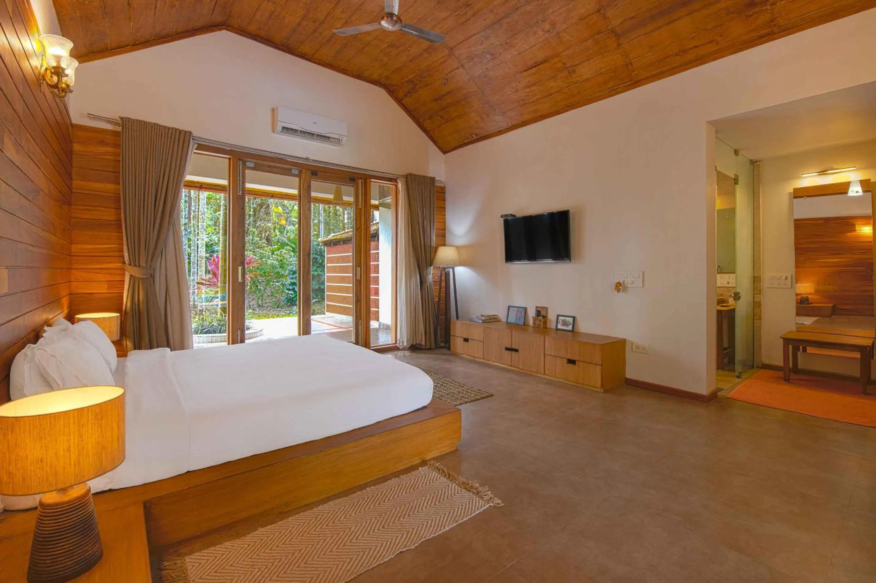 Bedroom, Bed in StayVista at Tall Silver with Infinity Pool & Breakfast -2BR