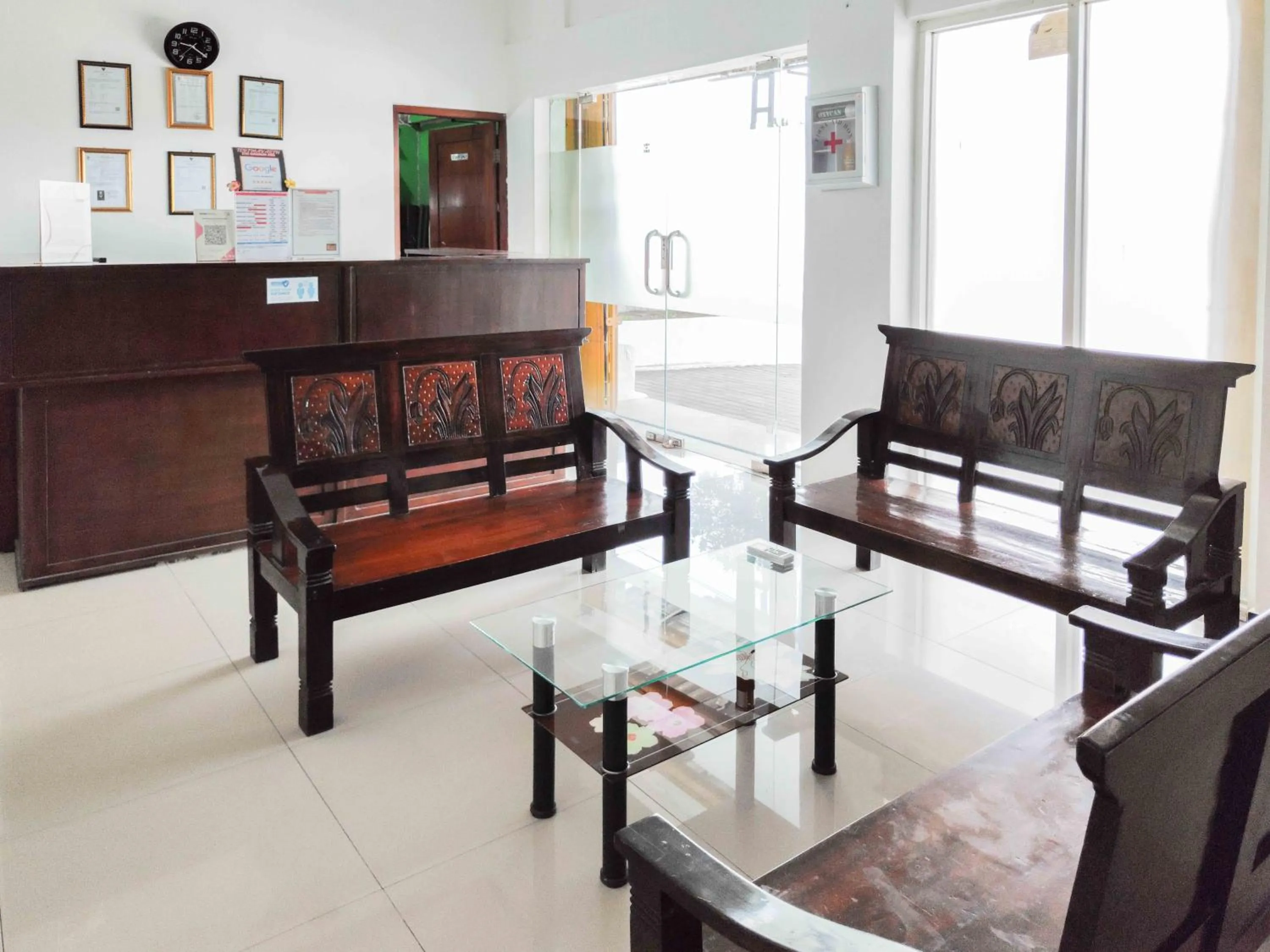 Lobby or reception in RedDoorz near Prambanan Temple