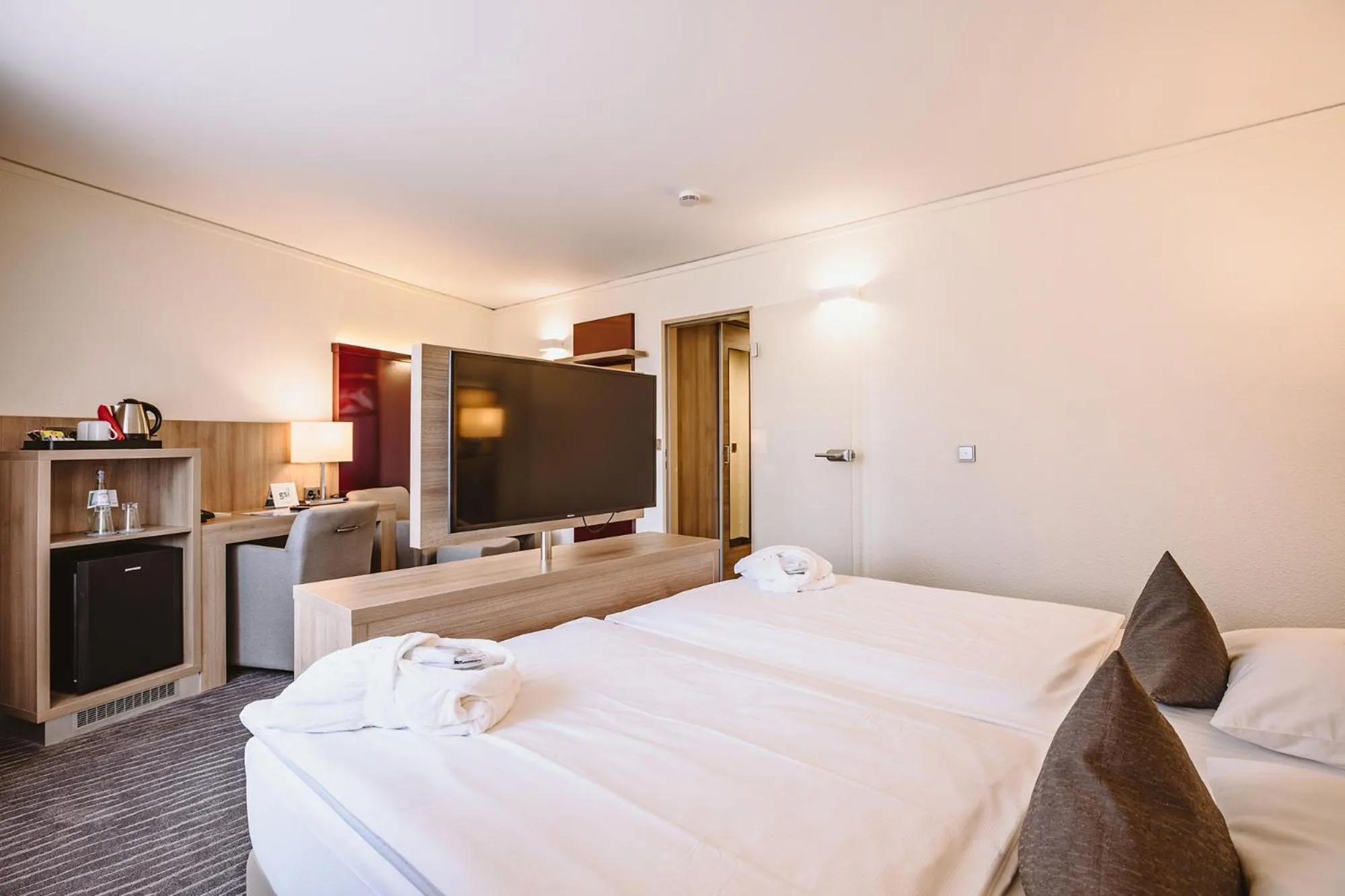 Bed in Hotel Gustav-Stresemann-Institut