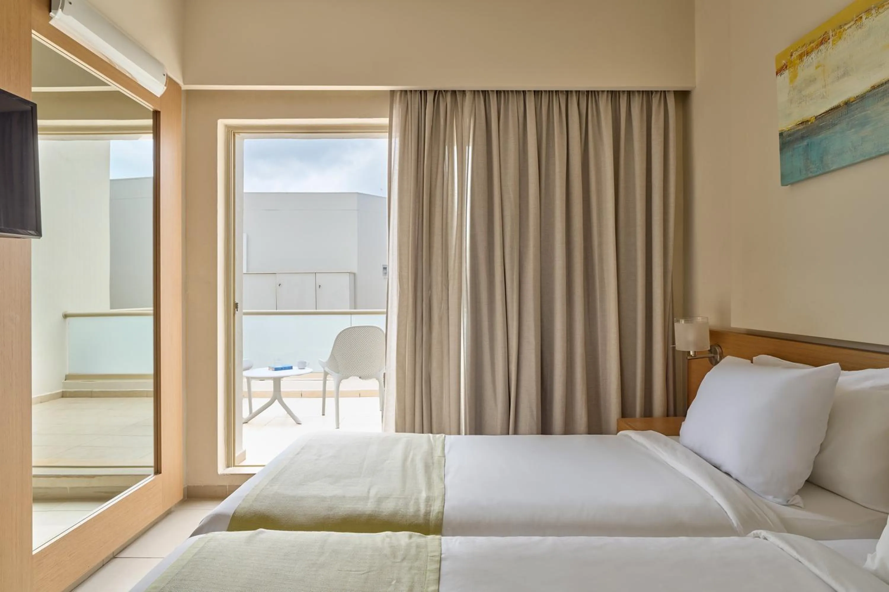 Bed in Atlantica Amalthia Beach Hotel - Adults Only