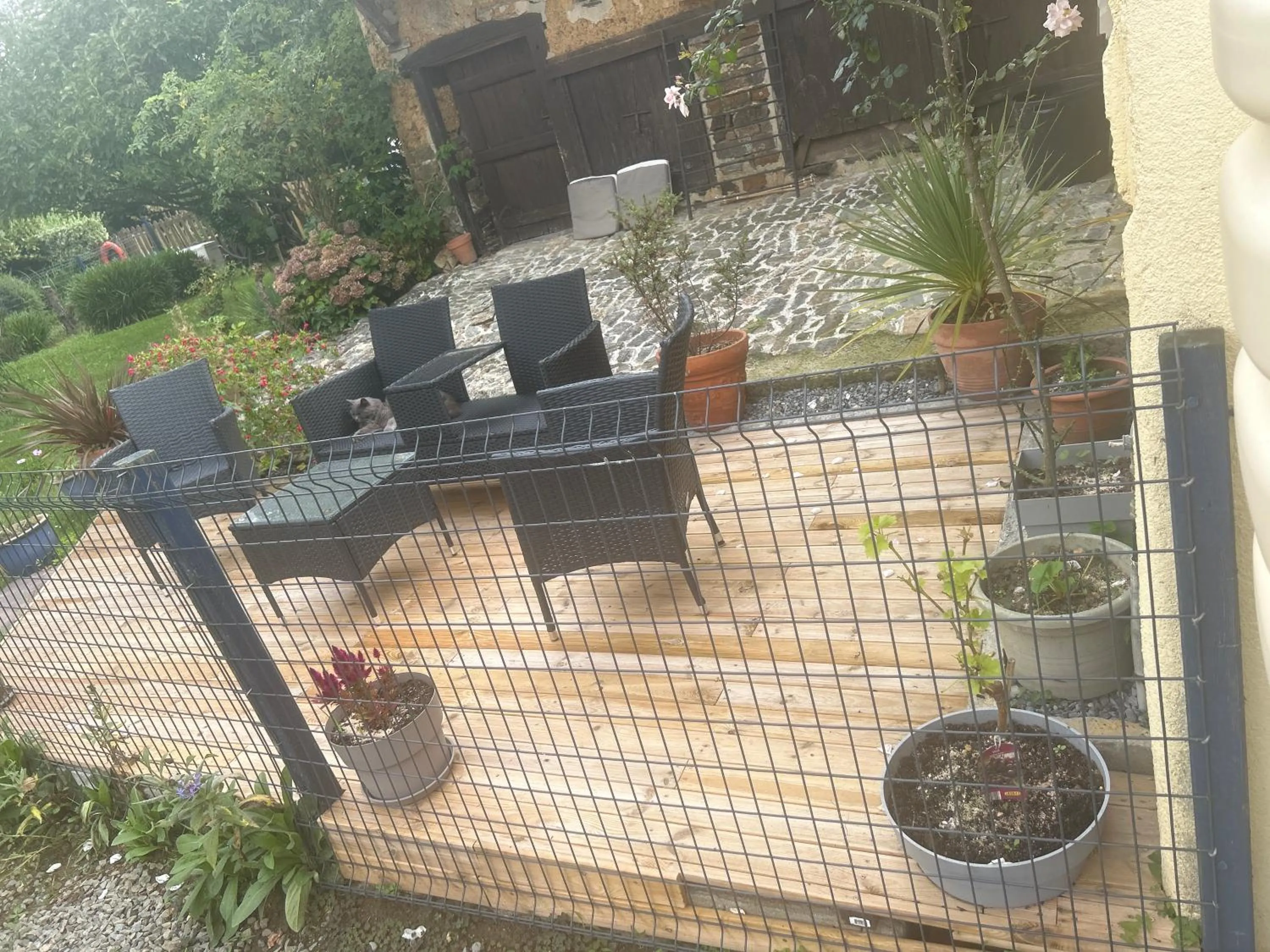 Balcony/Terrace in Chambres d'Hôtes Bastia et Bonifacio