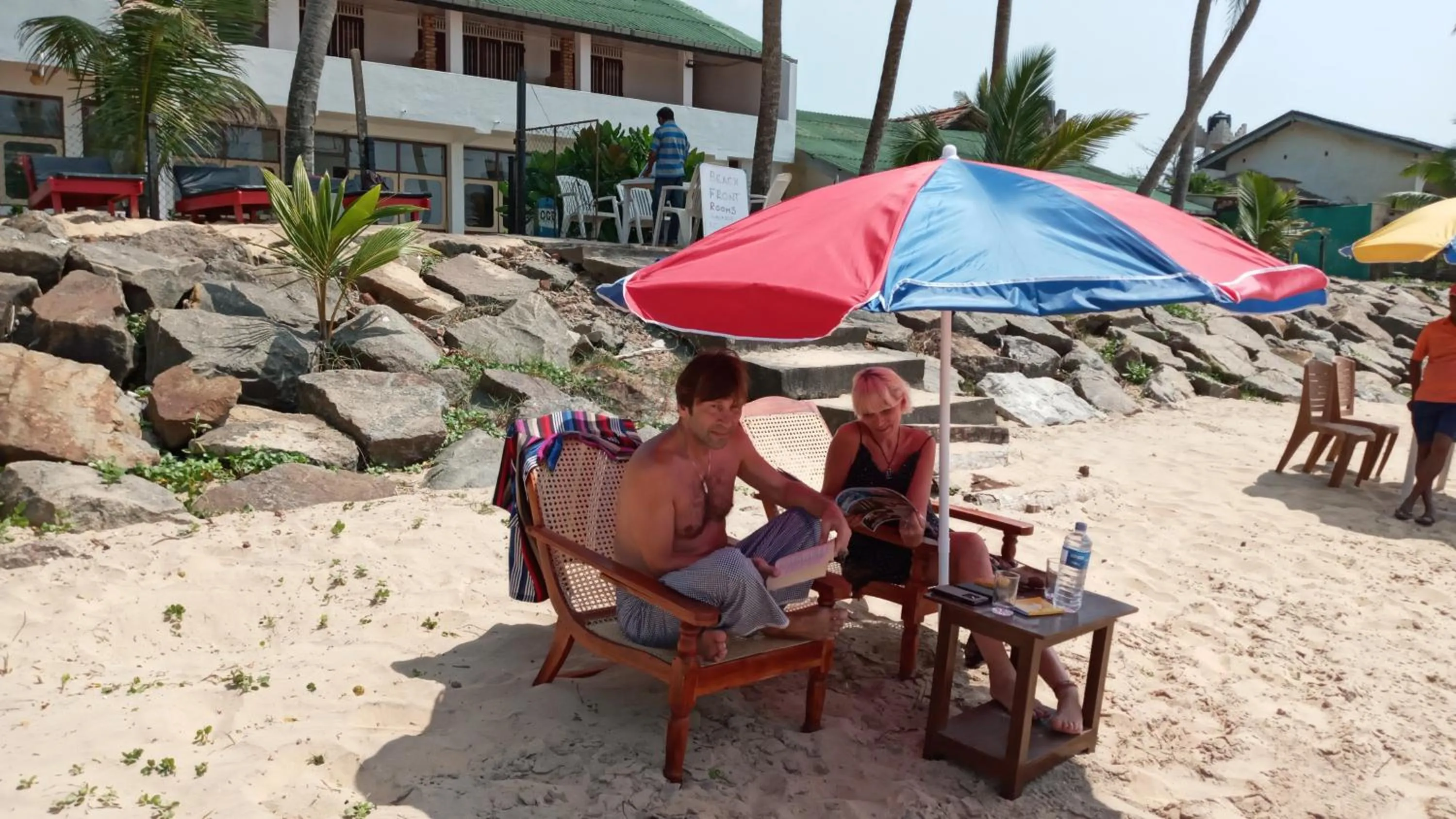 Beach in New SeaSide Inn Hikkaduwa