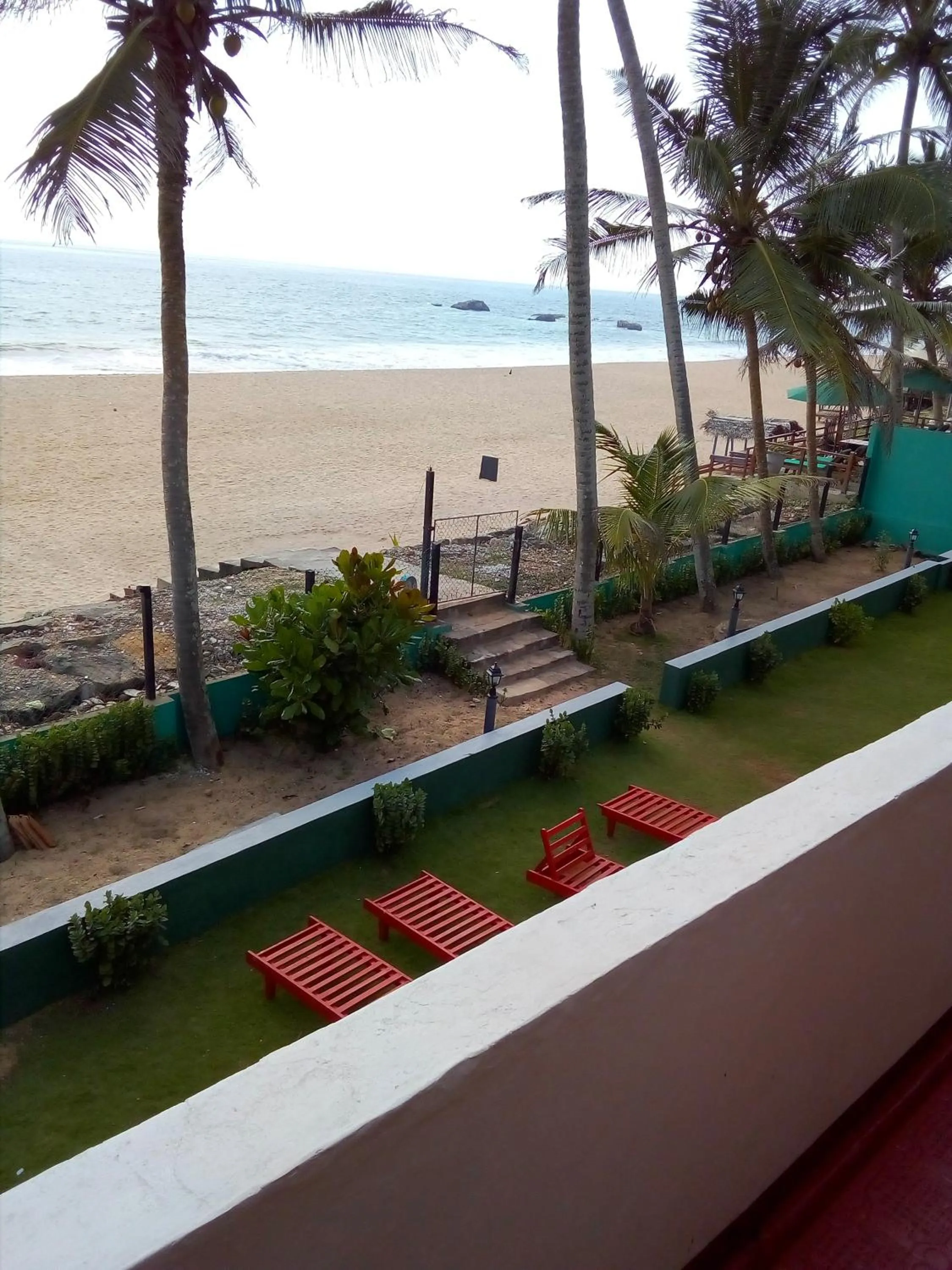 Balcony/Terrace in New SeaSide Inn Hikkaduwa