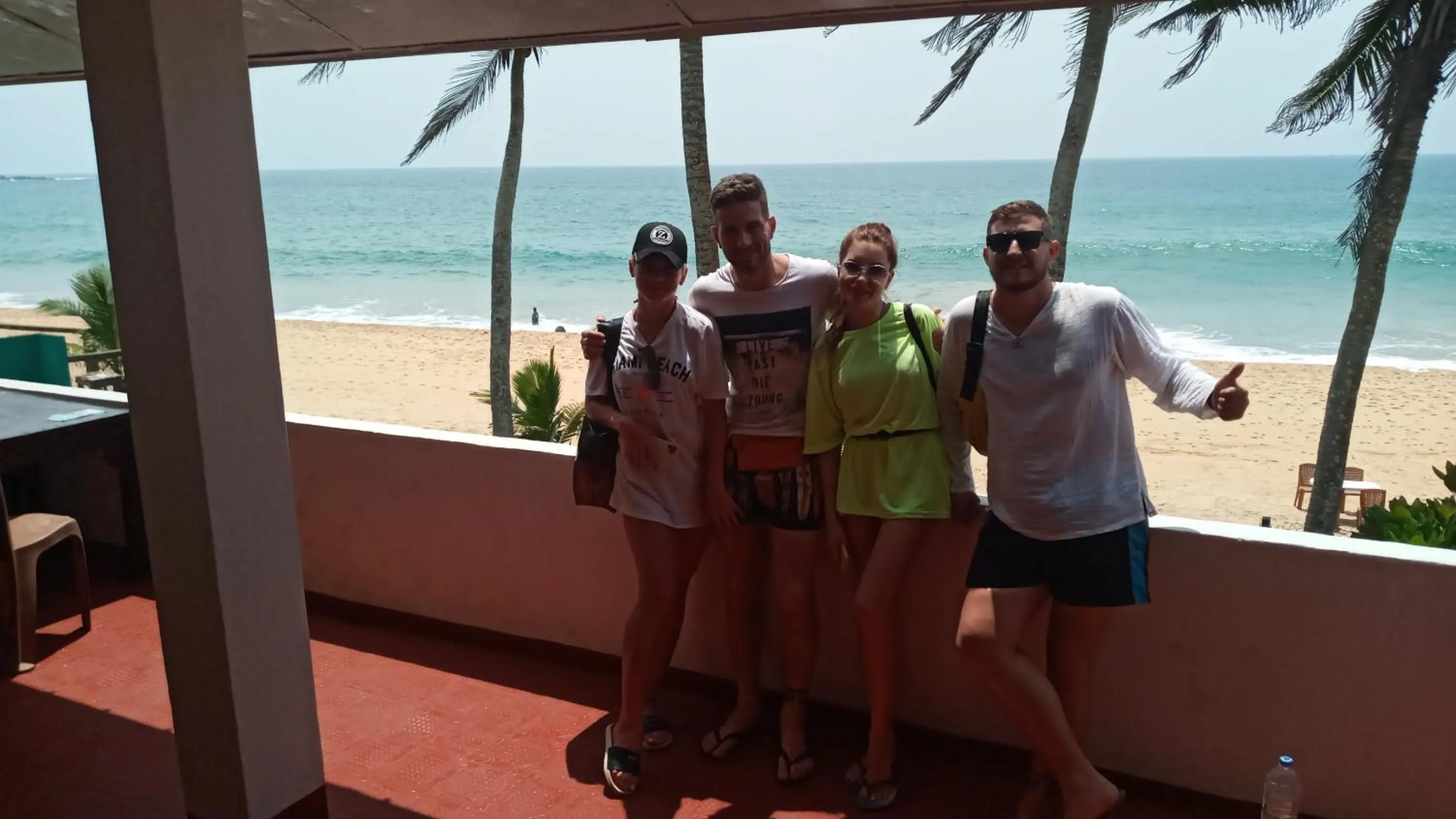 Balcony/Terrace in New SeaSide Inn Hikkaduwa