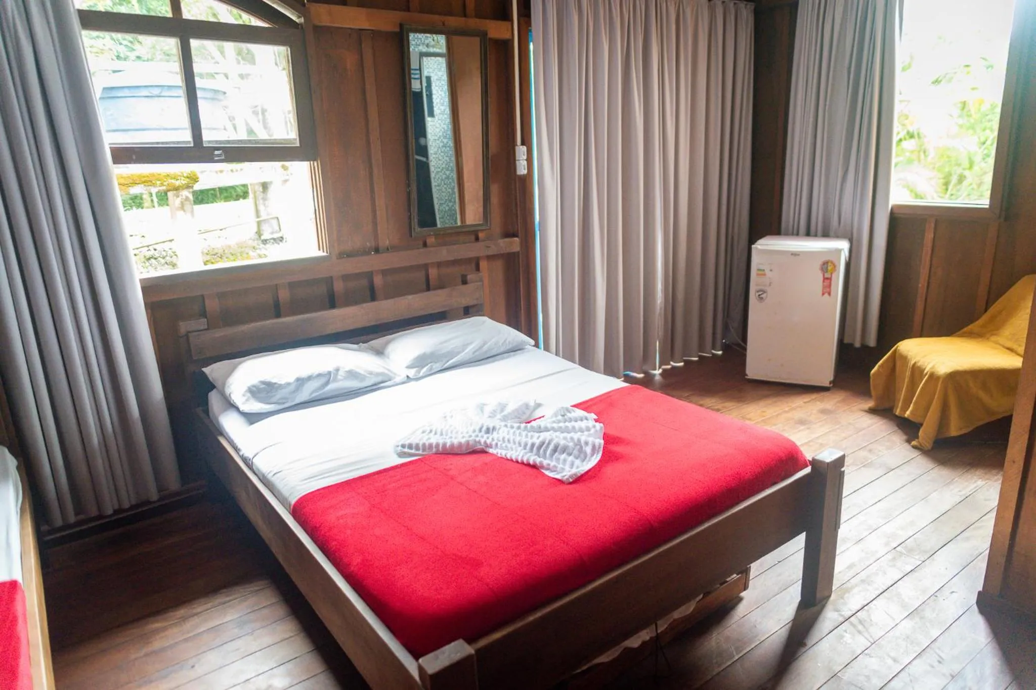 Bed in Pousada Recanto Tropical