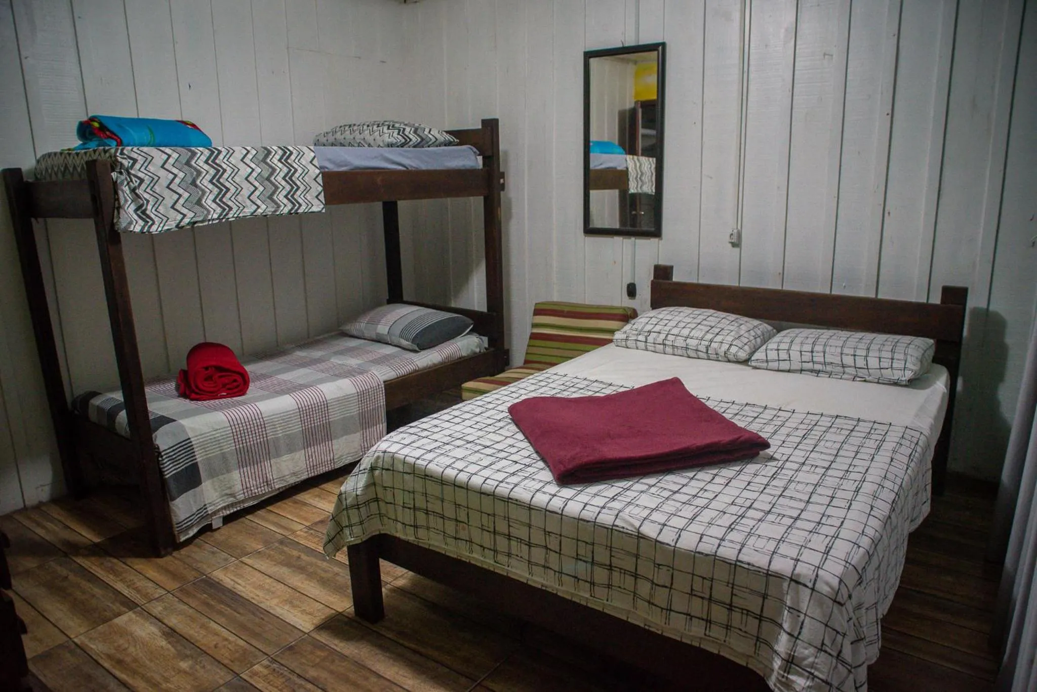 Bed in Pousada Recanto Tropical