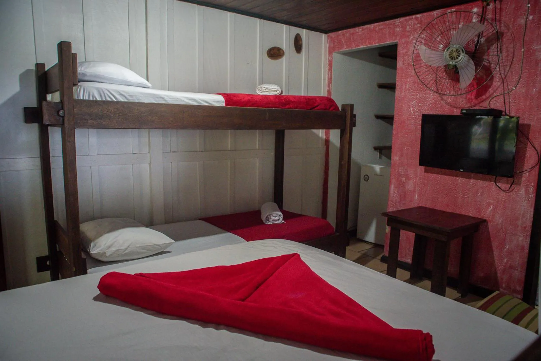 Bed in Pousada Recanto Tropical