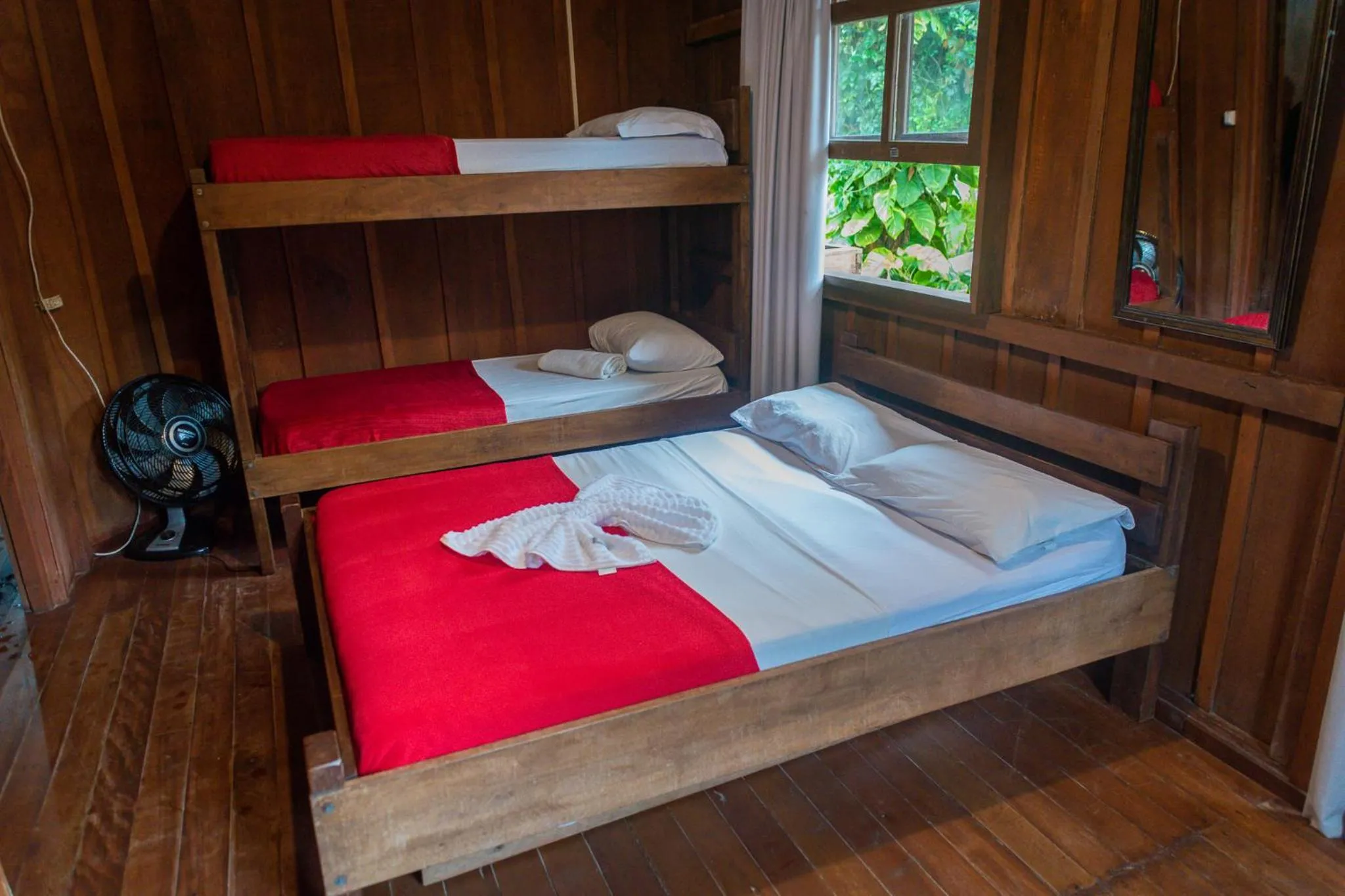 Bed in Pousada Recanto Tropical