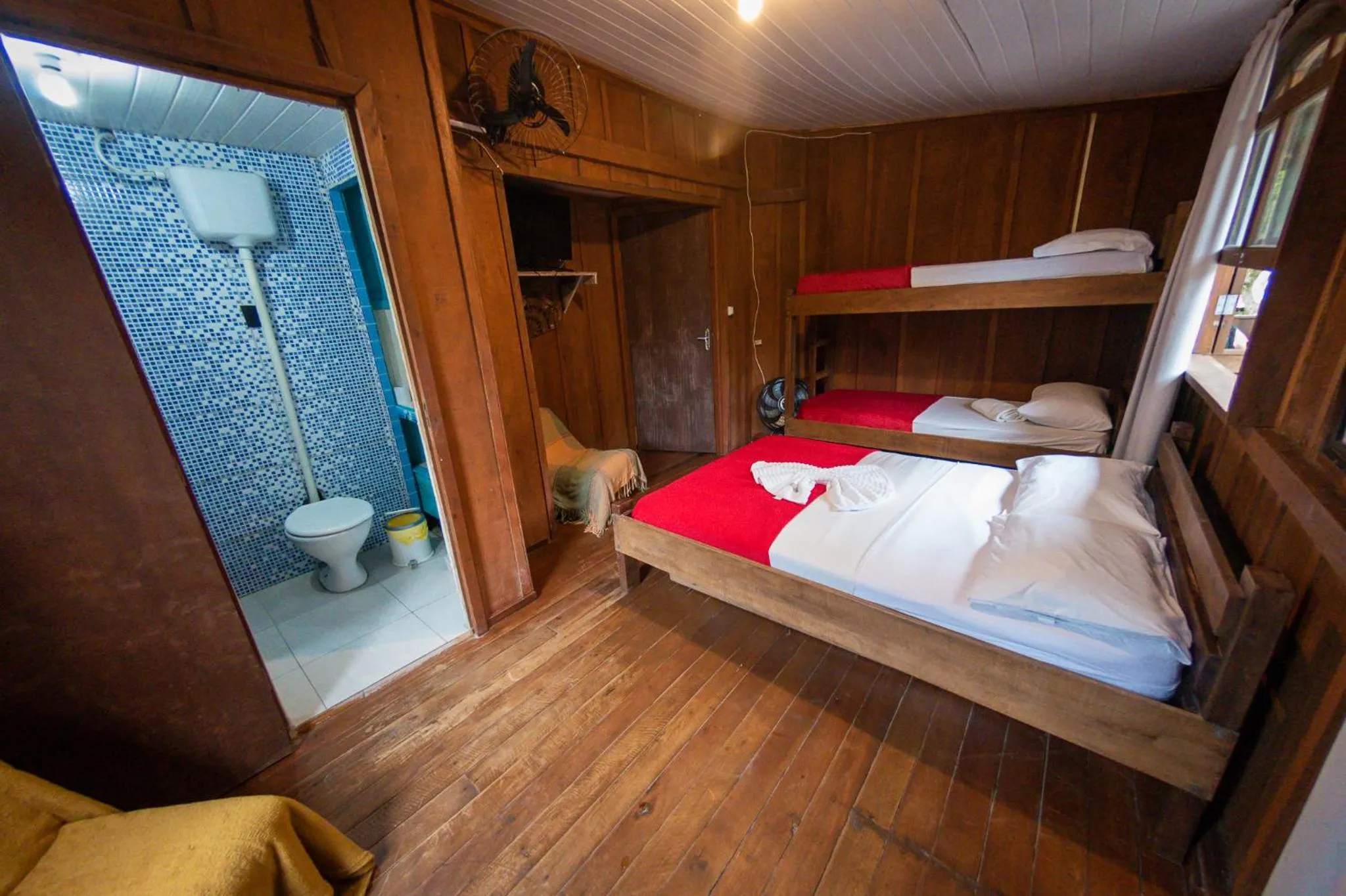 Bed in Pousada Recanto Tropical