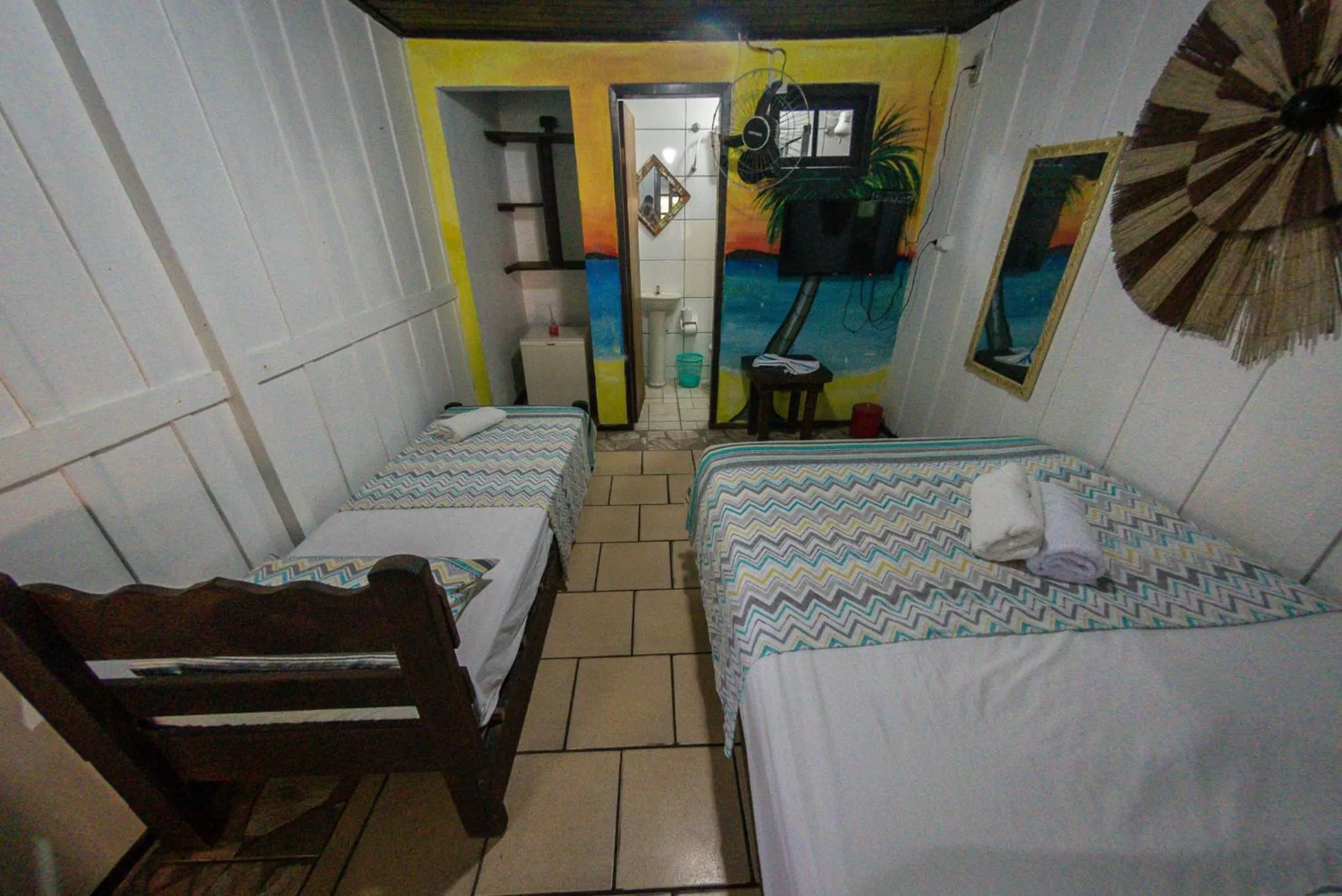 Bed in Pousada Recanto Tropical