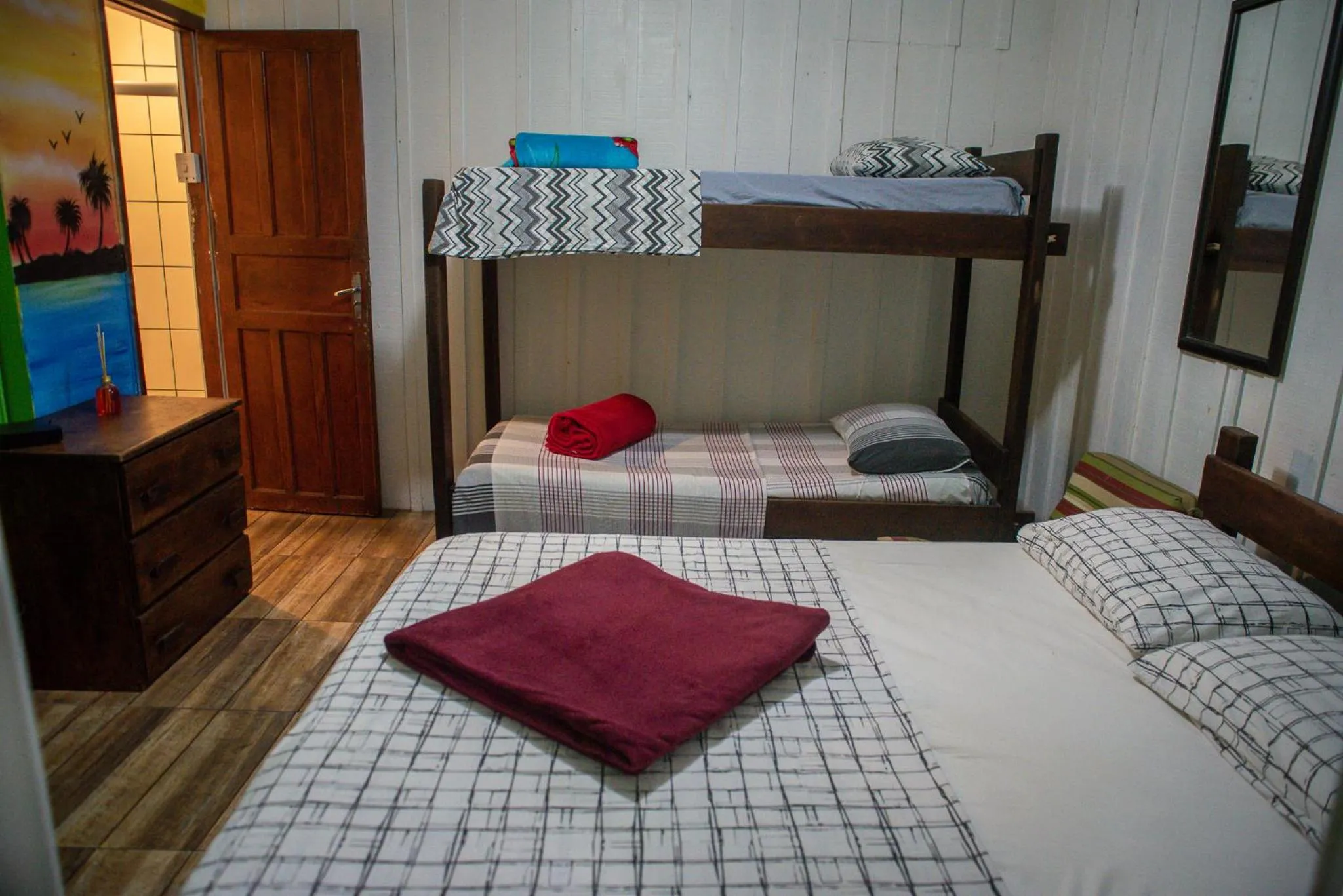 Bed in Pousada Recanto Tropical