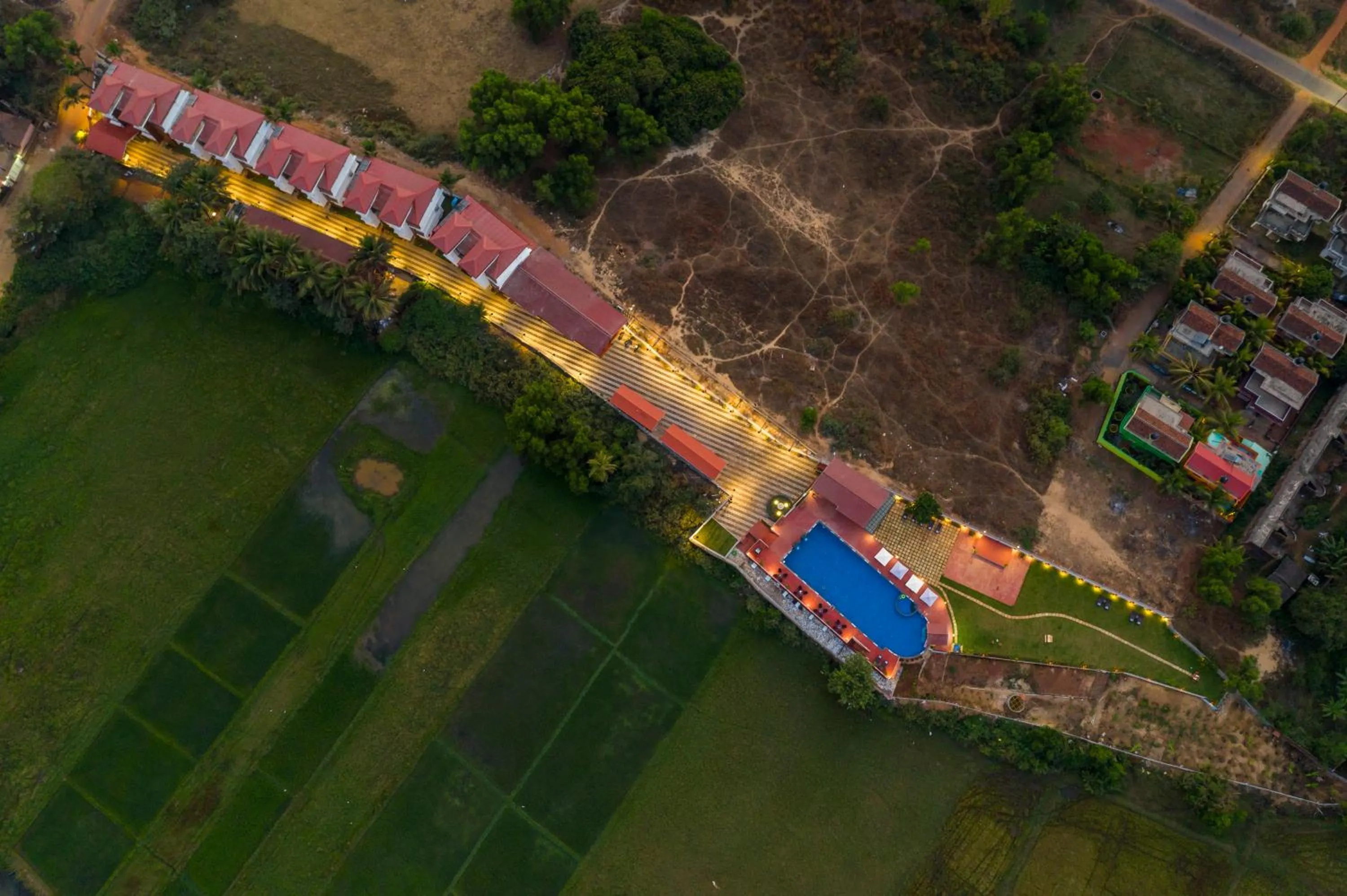 Bird's eye view in Salcete Beach Resort