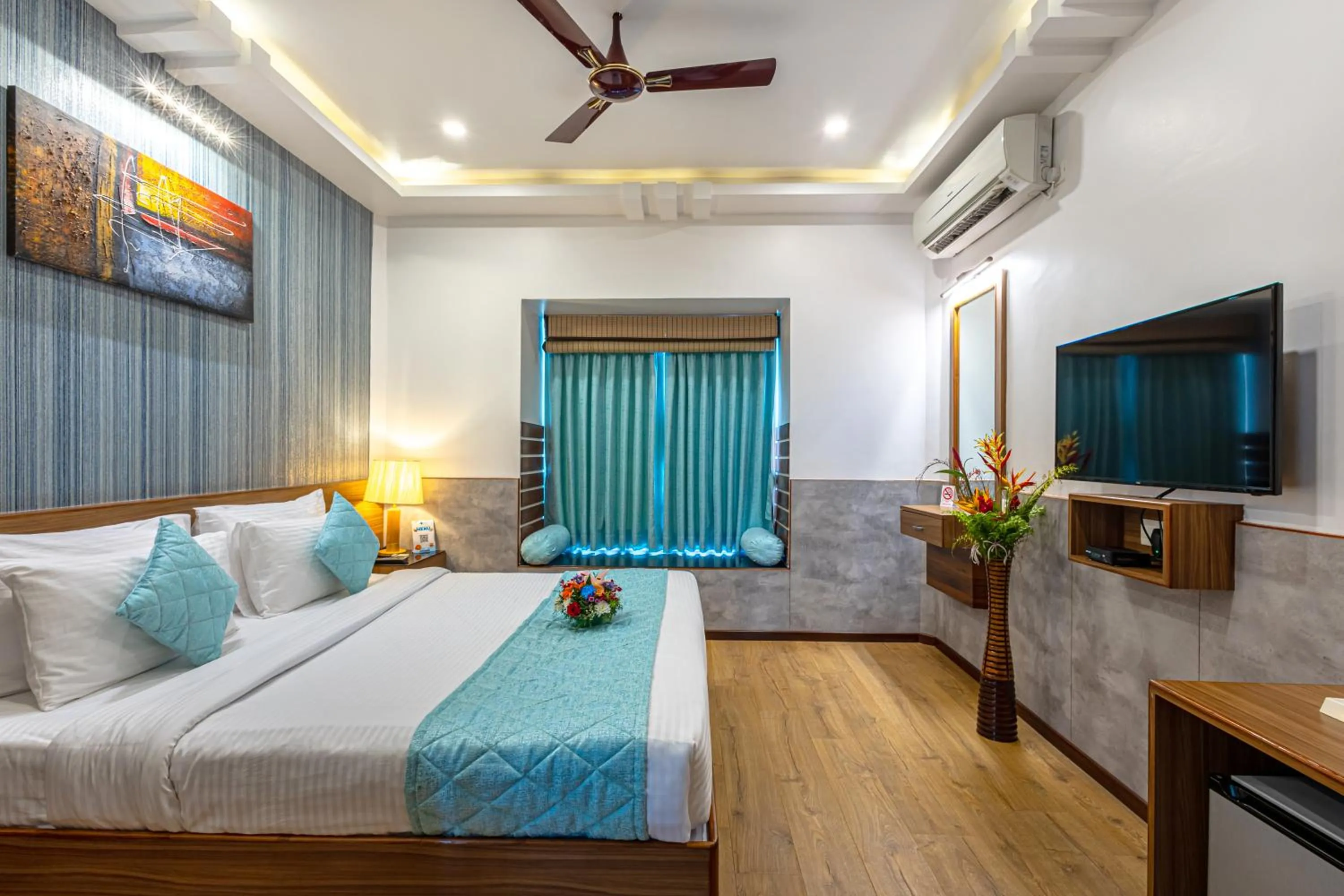 Bed in Salcete Beach Resort