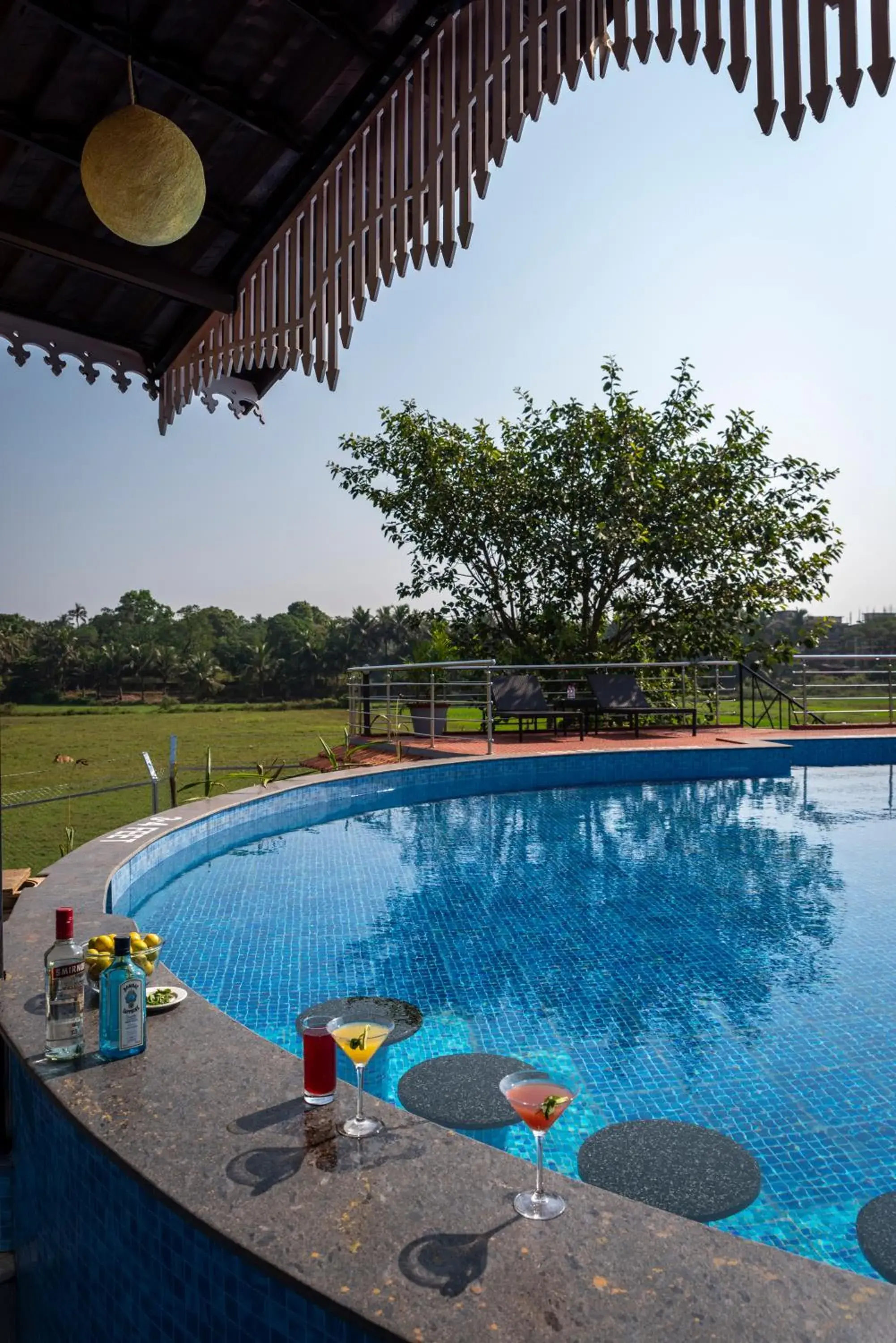 Pool view in Salcete Beach Resort Pool view in Salcete Beach Resort