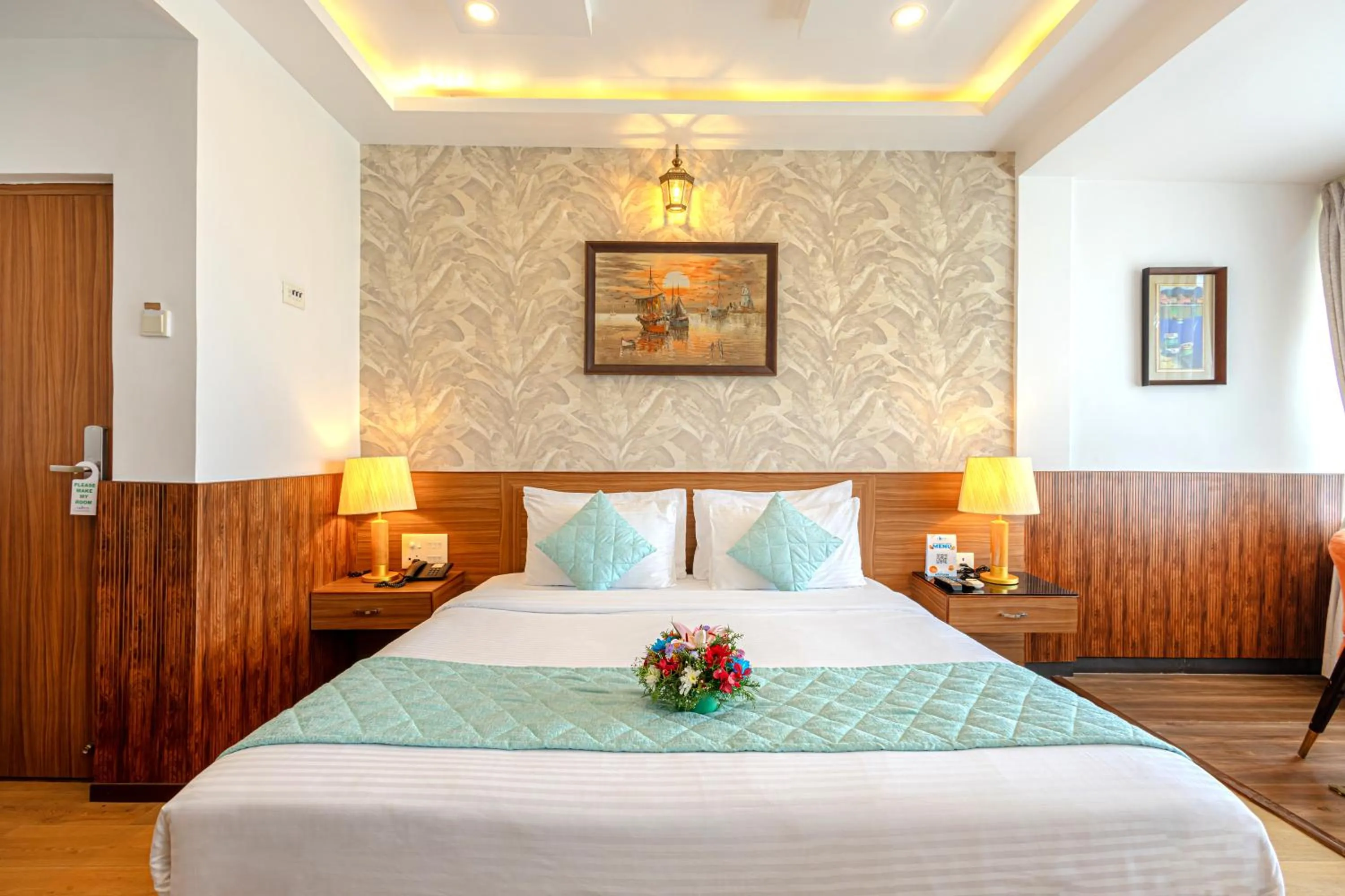 Bed in Salcete Beach Resort